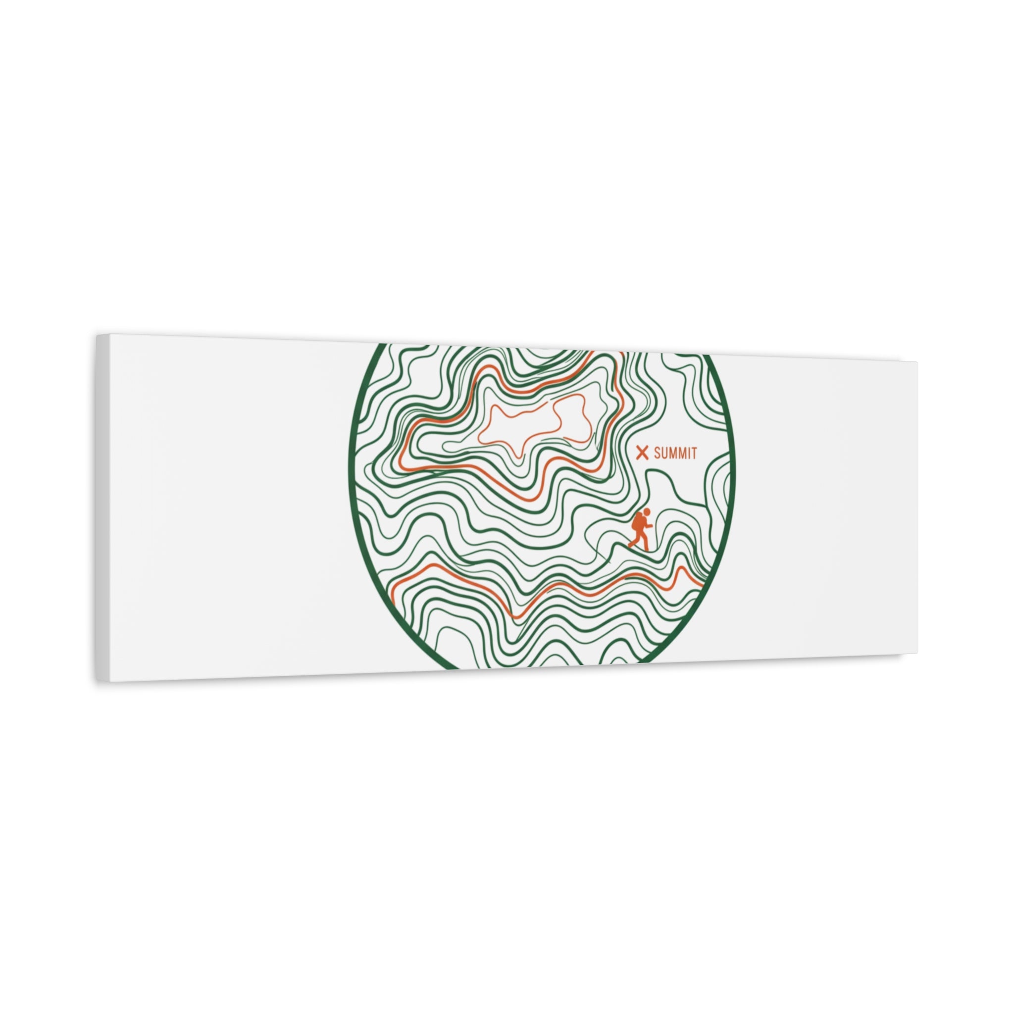 Chasing Contour Lines Topographic Canvas | topographic map print, contour line design