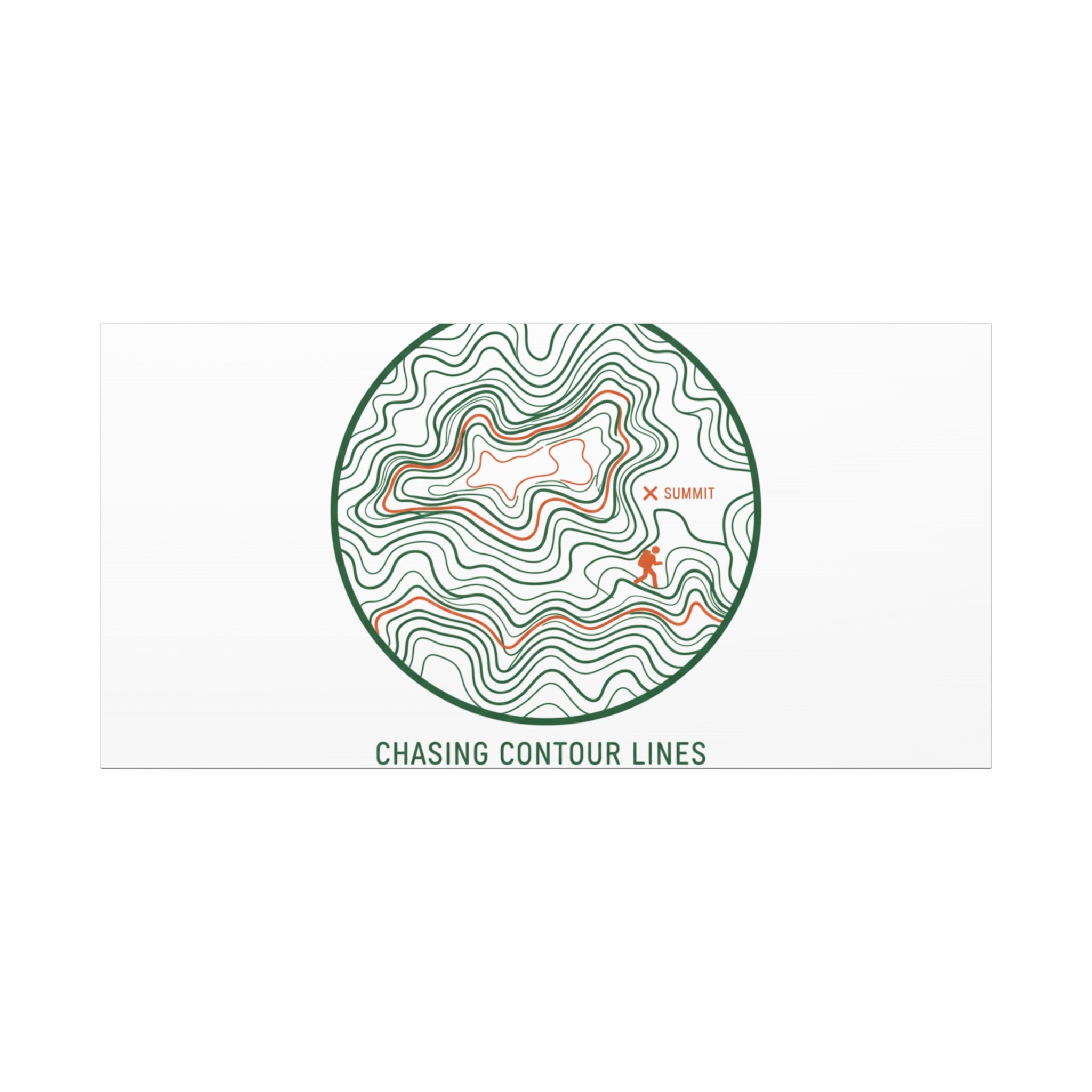 Chasing Contour Lines Topographic Canvas | topographic map print, contour line design