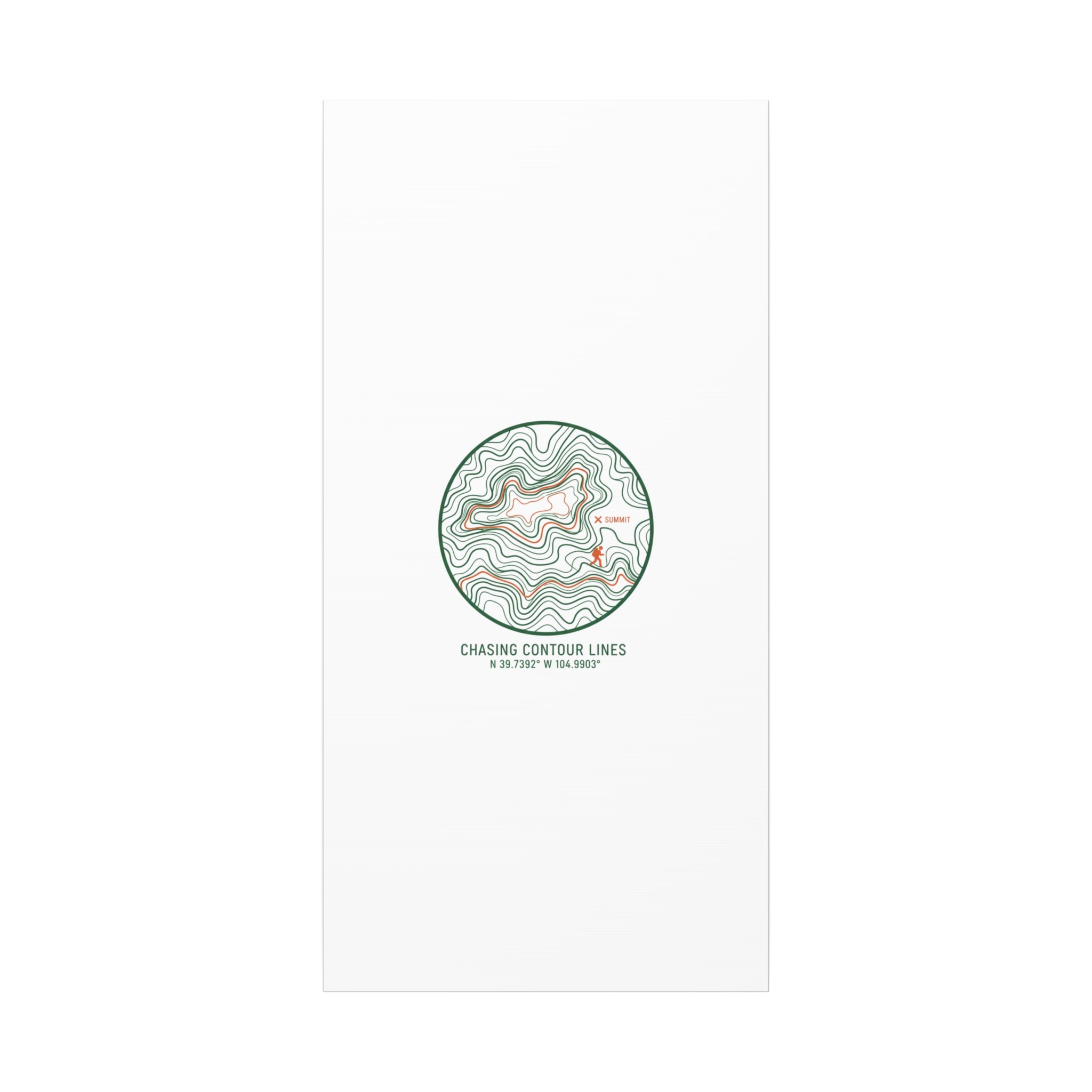 Chasing Contour Lines Topographic Canvas | topographic map print, contour line design