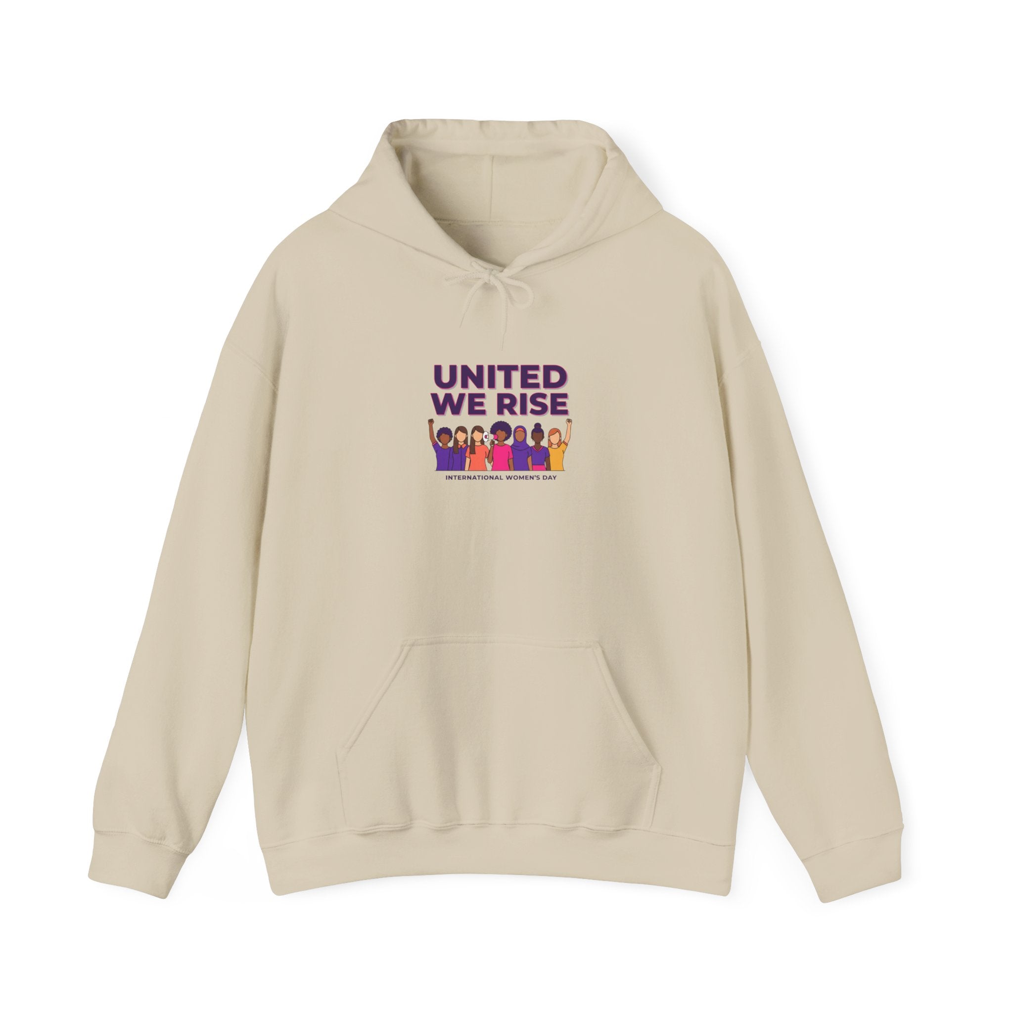 United We Rise hoodie | International Women’s Day, feminist slogan graphic