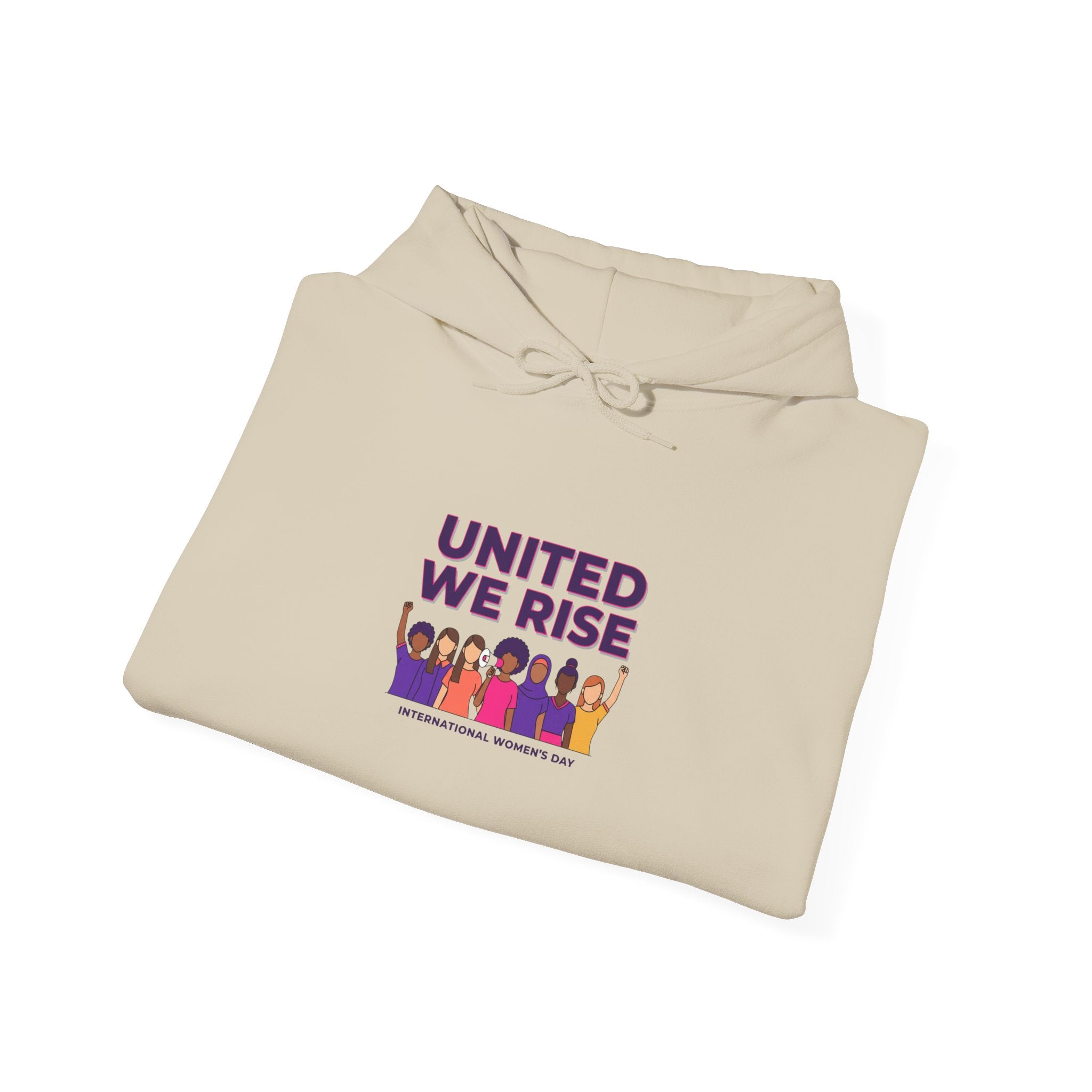 United We Rise hoodie | International Women’s Day, feminist slogan graphic