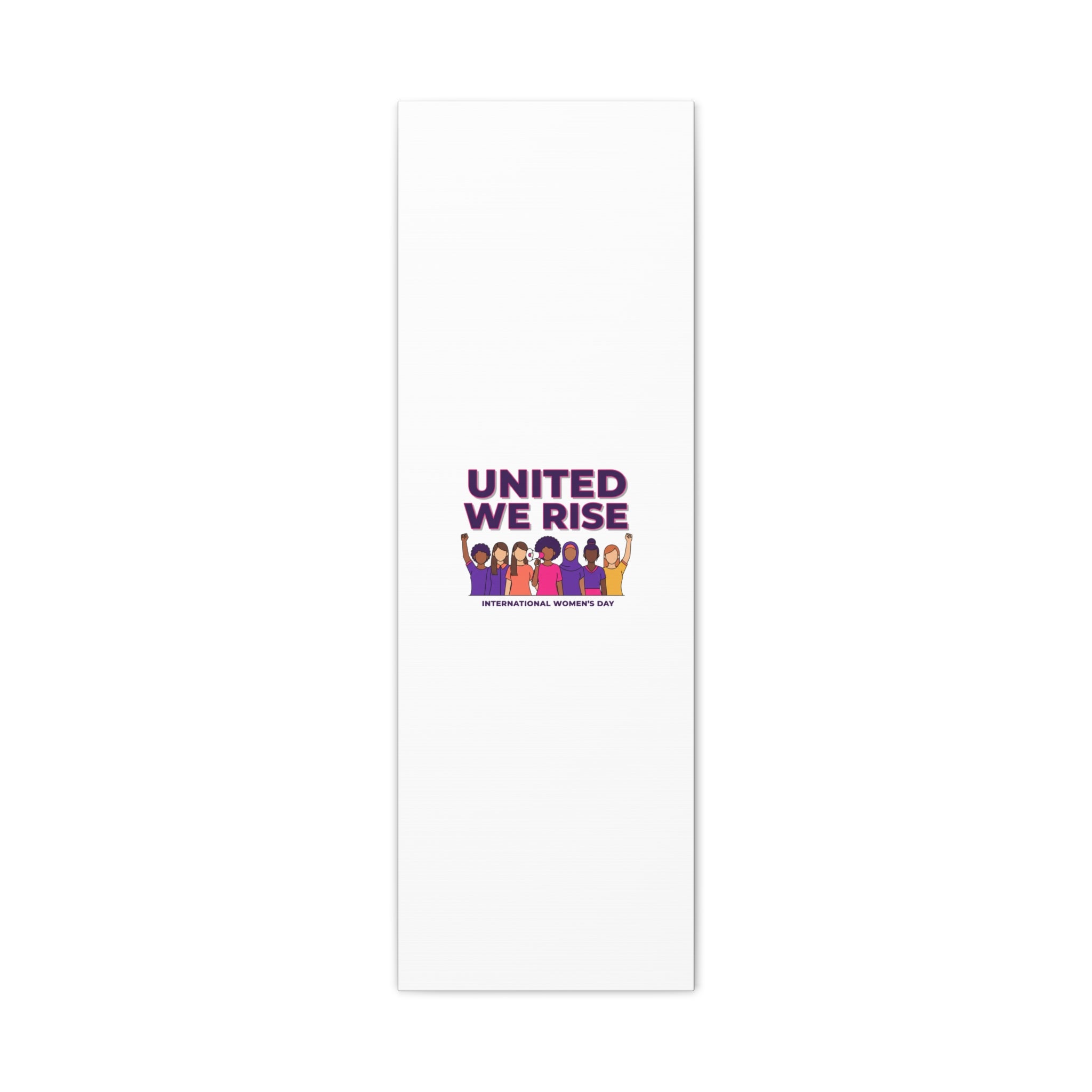 United We Rise Matte Canvas, Stretched | International Women’s Day, IWD Typography
