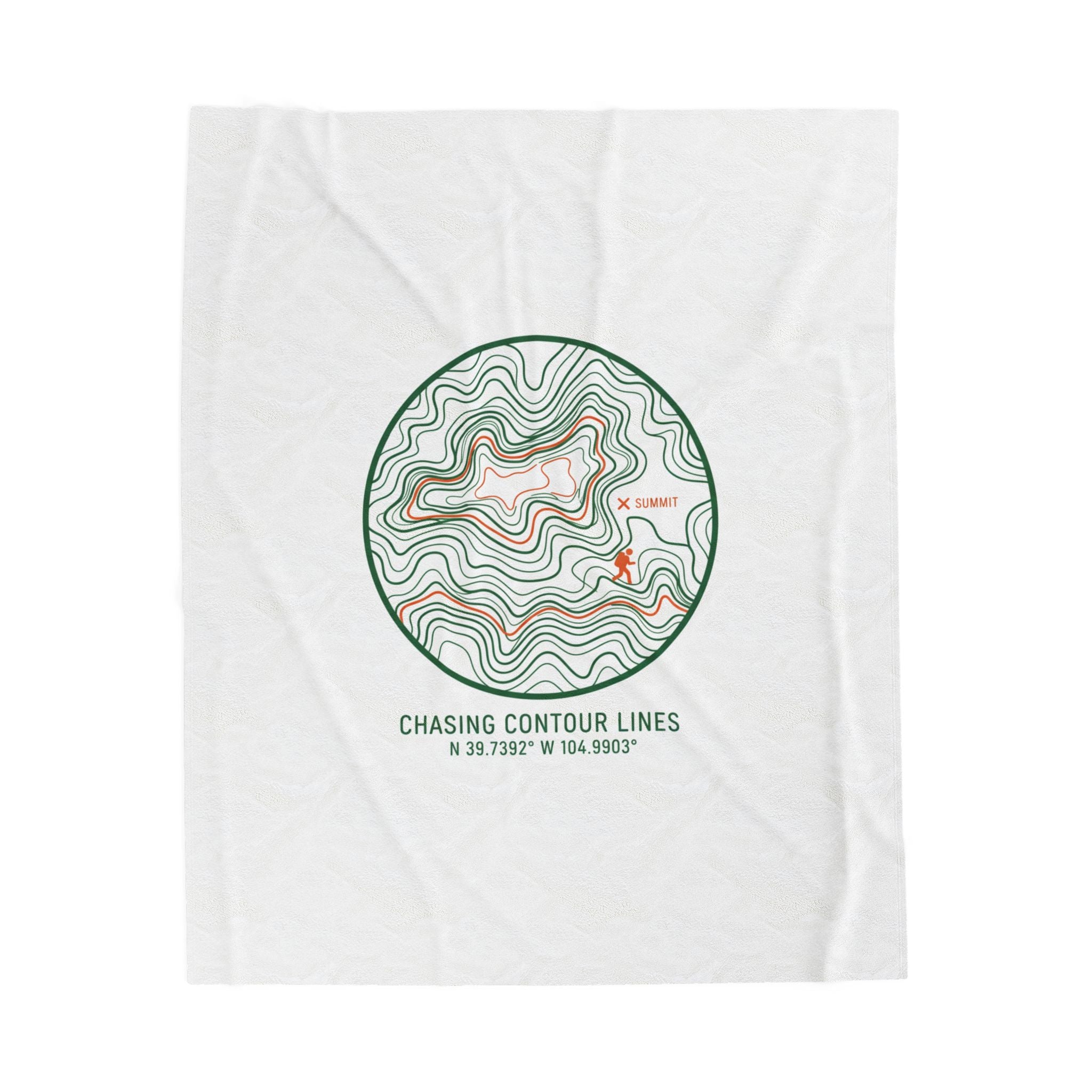 Chasing Contour Lines Topographic Map Print Blanket | contour line design, terrain poster