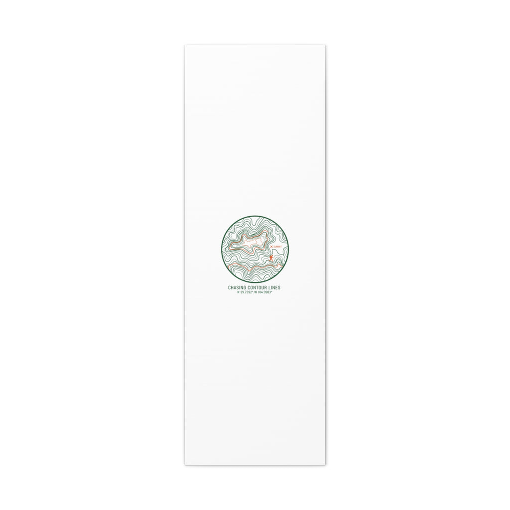 Chasing Contour Lines Topographic Canvas | topographic map print, contour line design