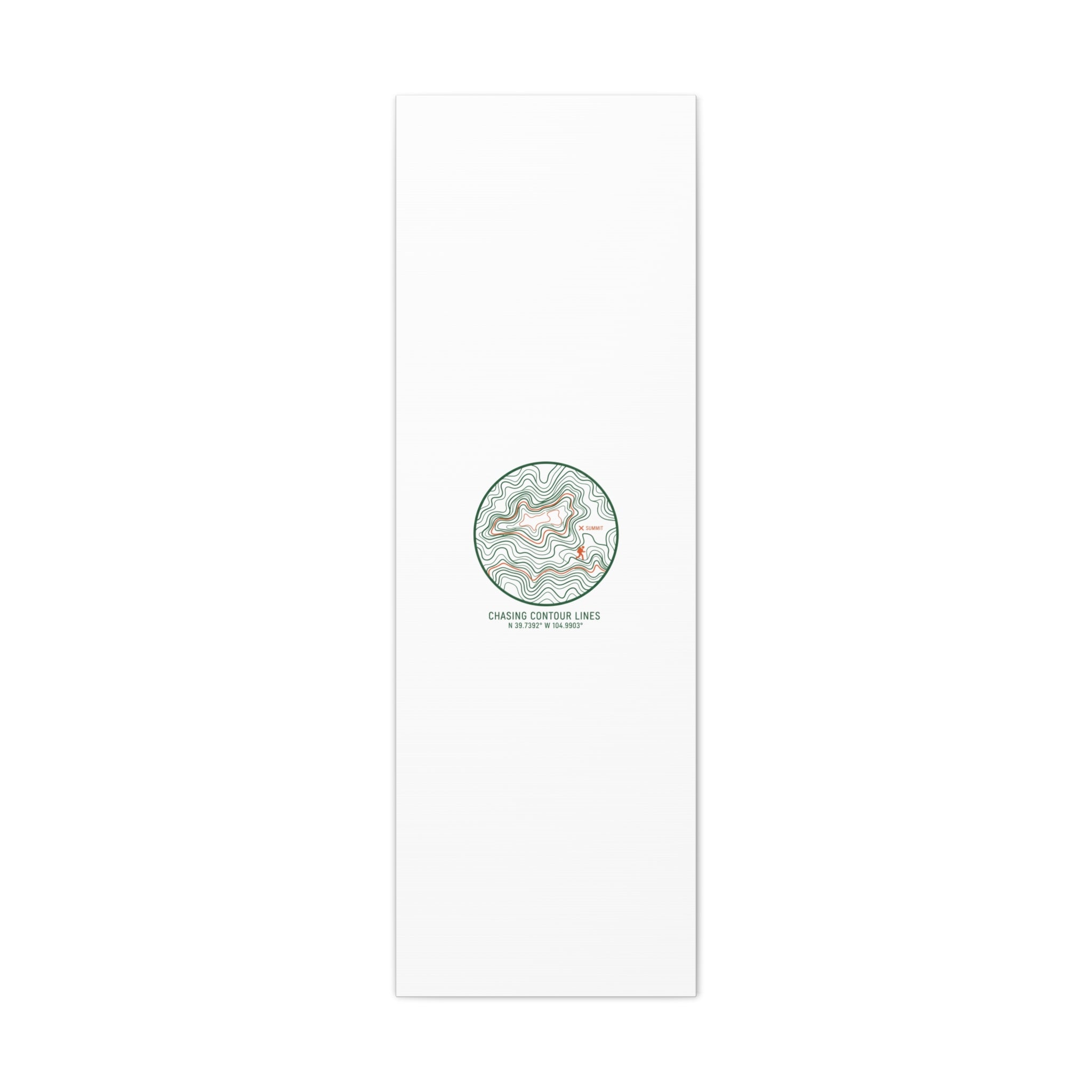 Chasing Contour Lines Topographic Canvas | topographic map print, contour line design