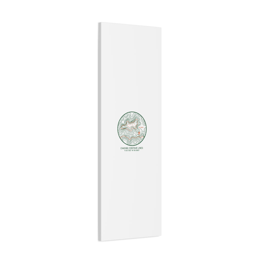Chasing Contour Lines Topographic Canvas | topographic map print, contour line design