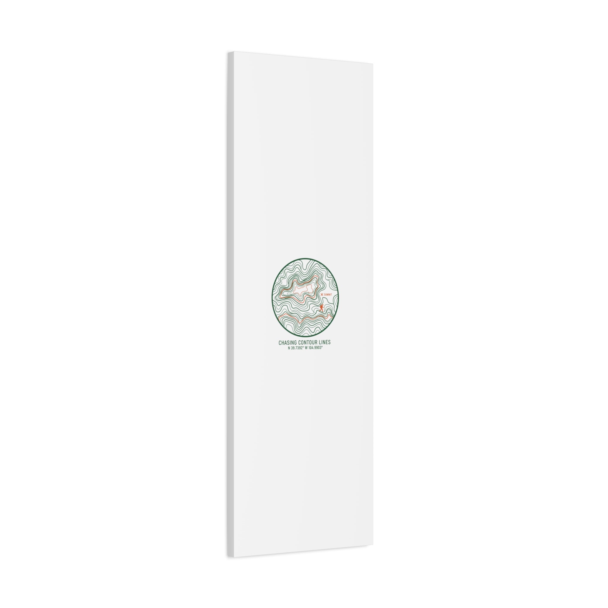 Chasing Contour Lines Topographic Canvas | topographic map print, contour line design