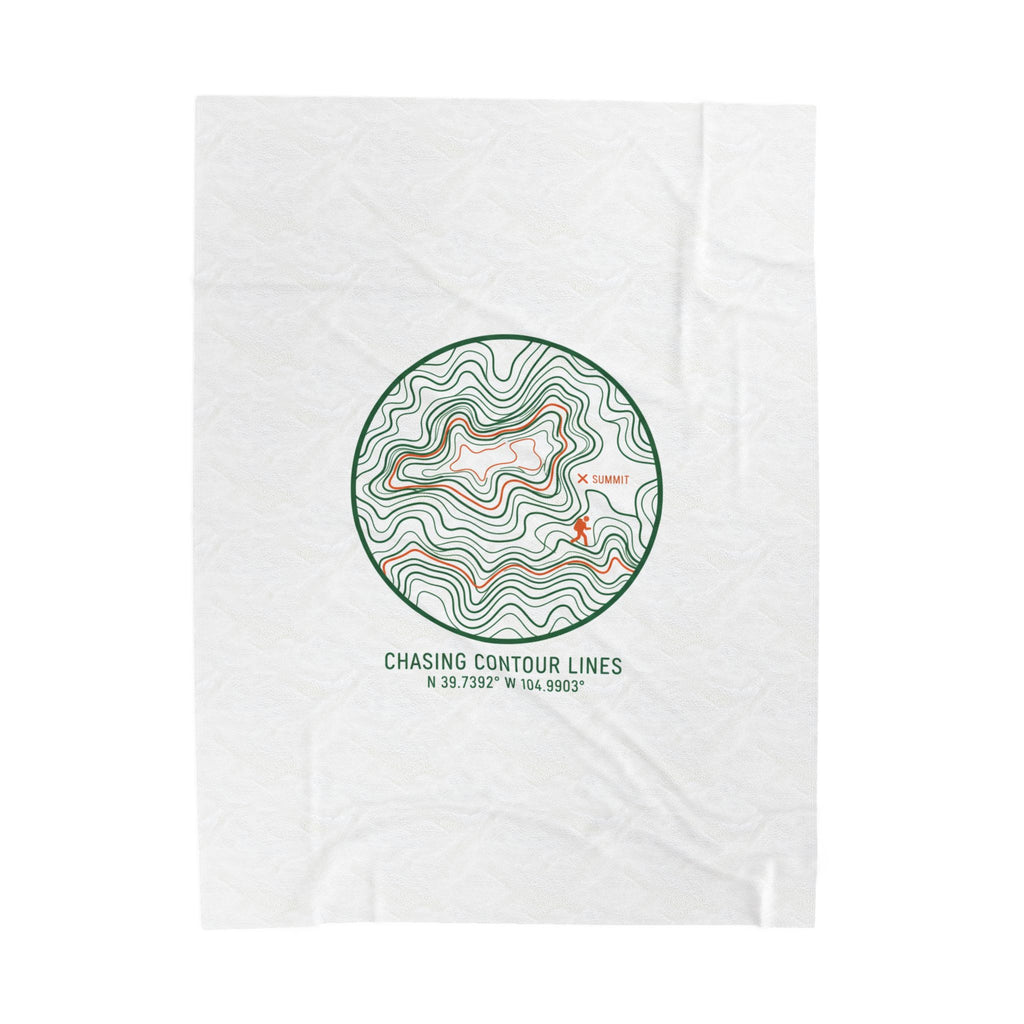 Chasing Contour Lines Topographic Map Print Blanket | contour line design, terrain poster