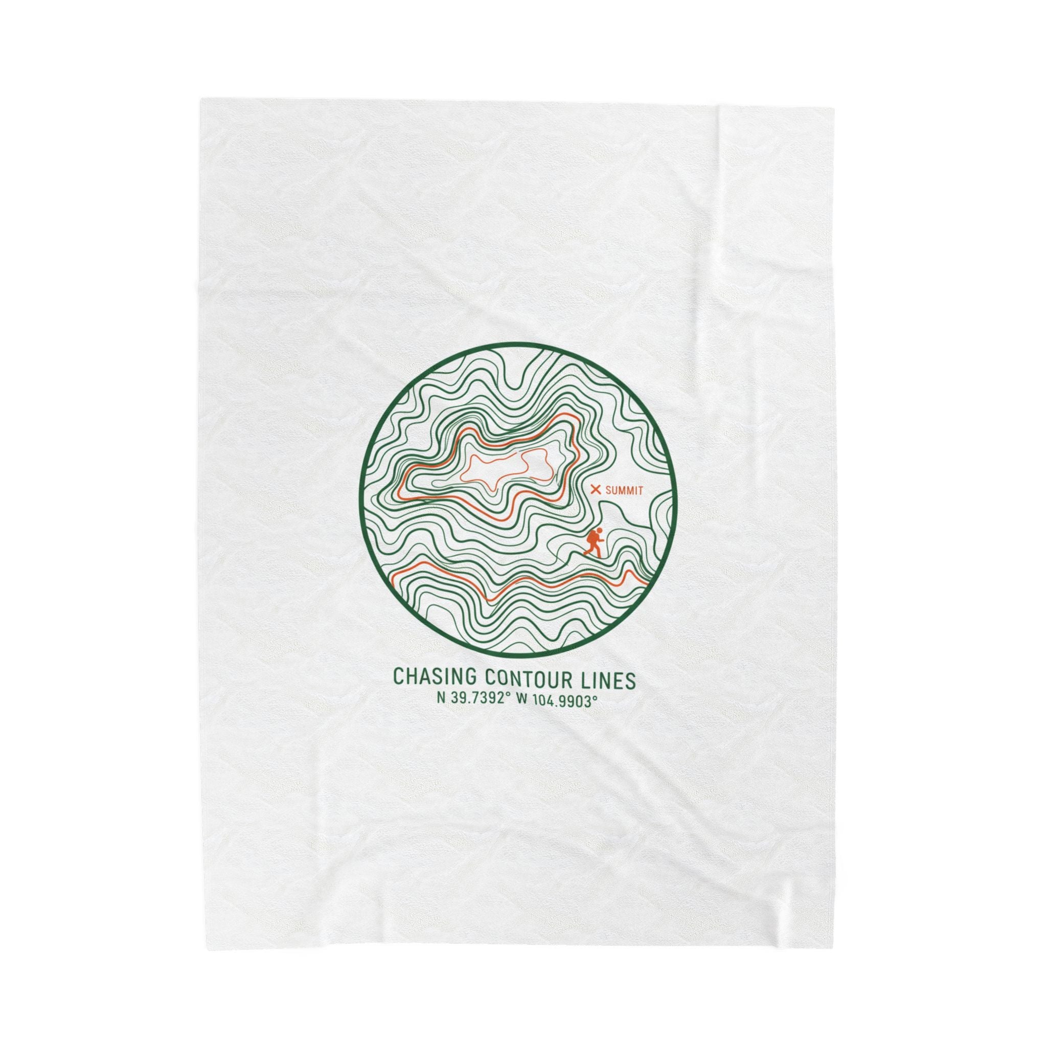 Chasing Contour Lines Topographic Map Print Blanket | contour line design, terrain poster
