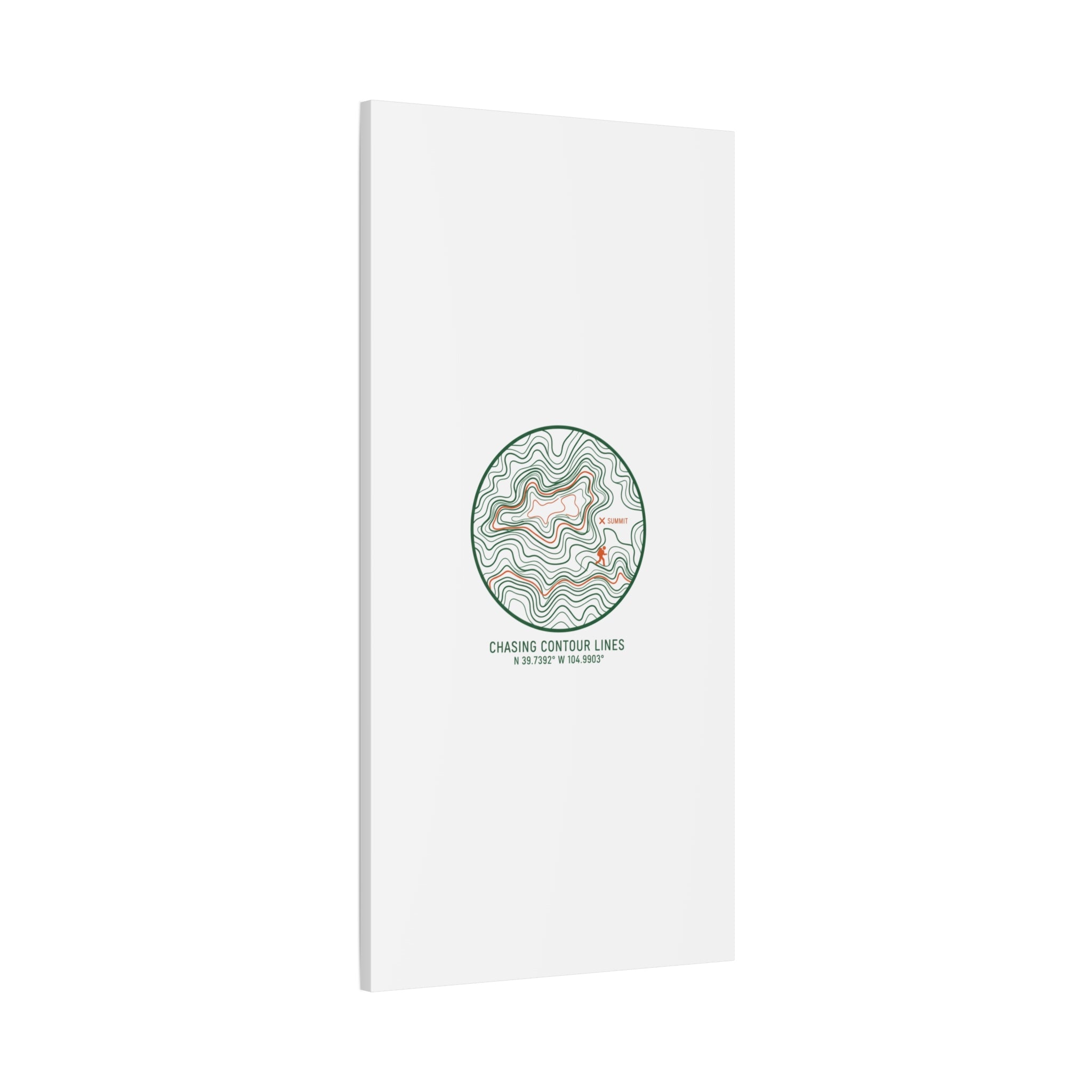 Chasing Contour Lines Topographic Canvas | topographic map print, contour line design