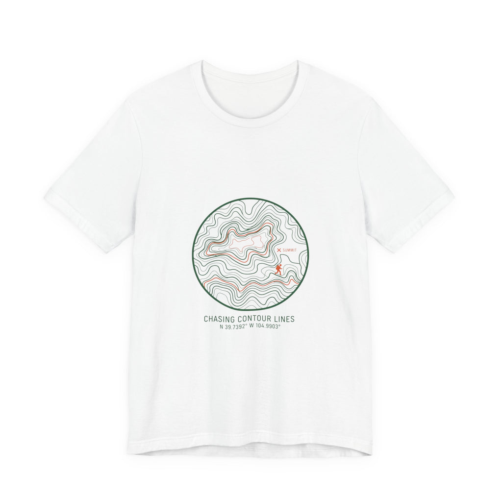 Topographic Contour Line Tee | topo apparel, terrain map print