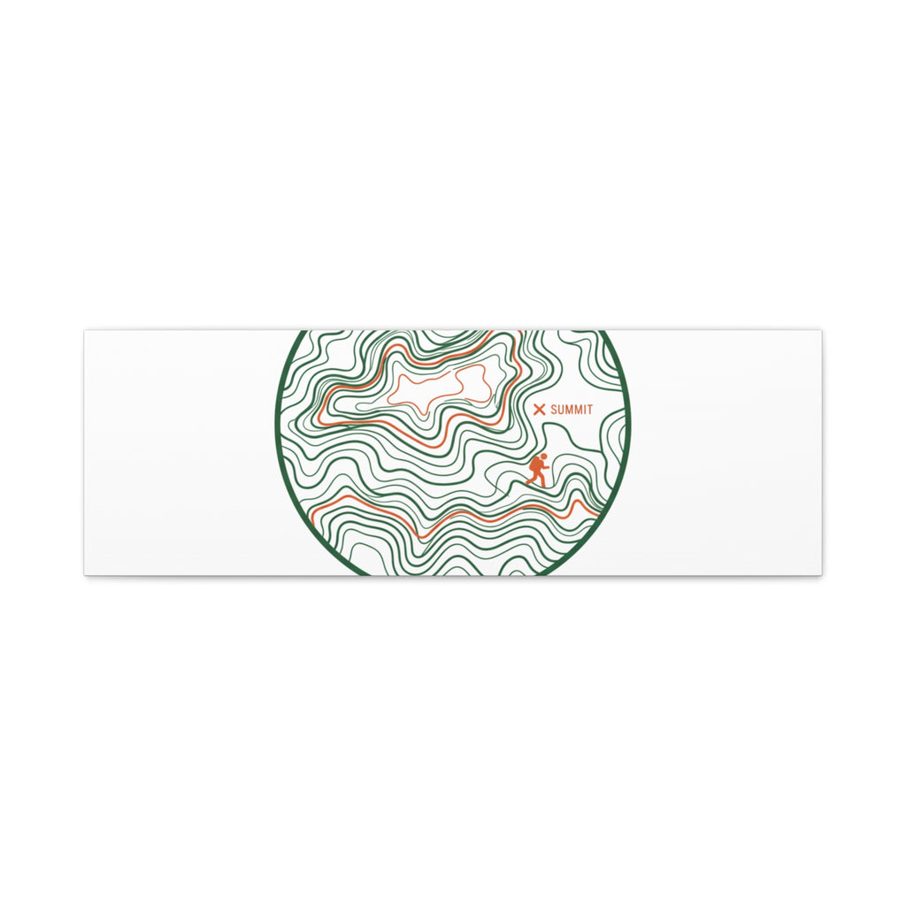 Chasing Contour Lines Topographic Canvas | topographic map print, contour line design