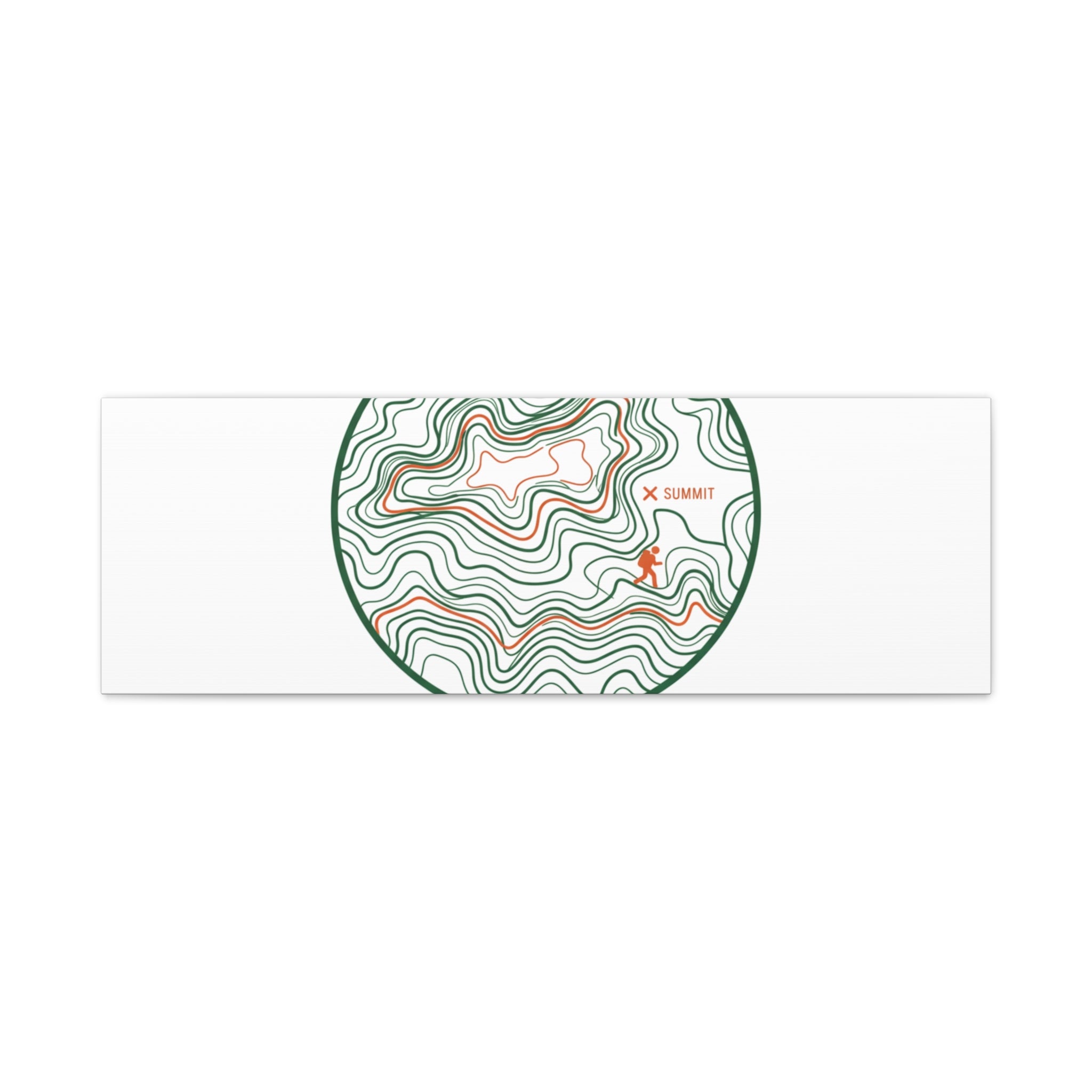Chasing Contour Lines Topographic Canvas | topographic map print, contour line design