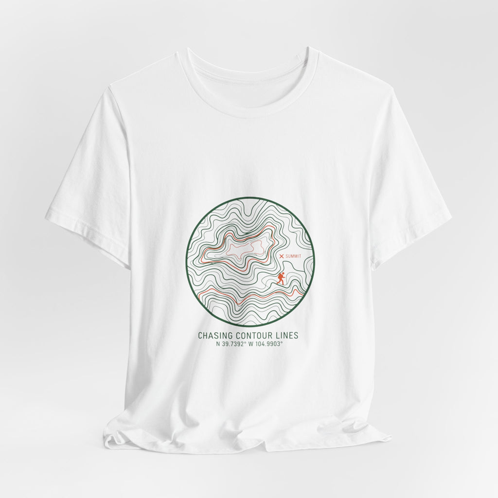 Topographic Contour Line Tee | topo apparel, terrain map print