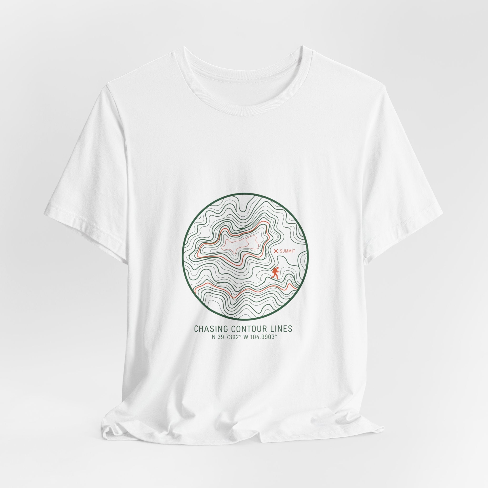 Topographic Contour Line Tee | topo apparel, terrain map print
