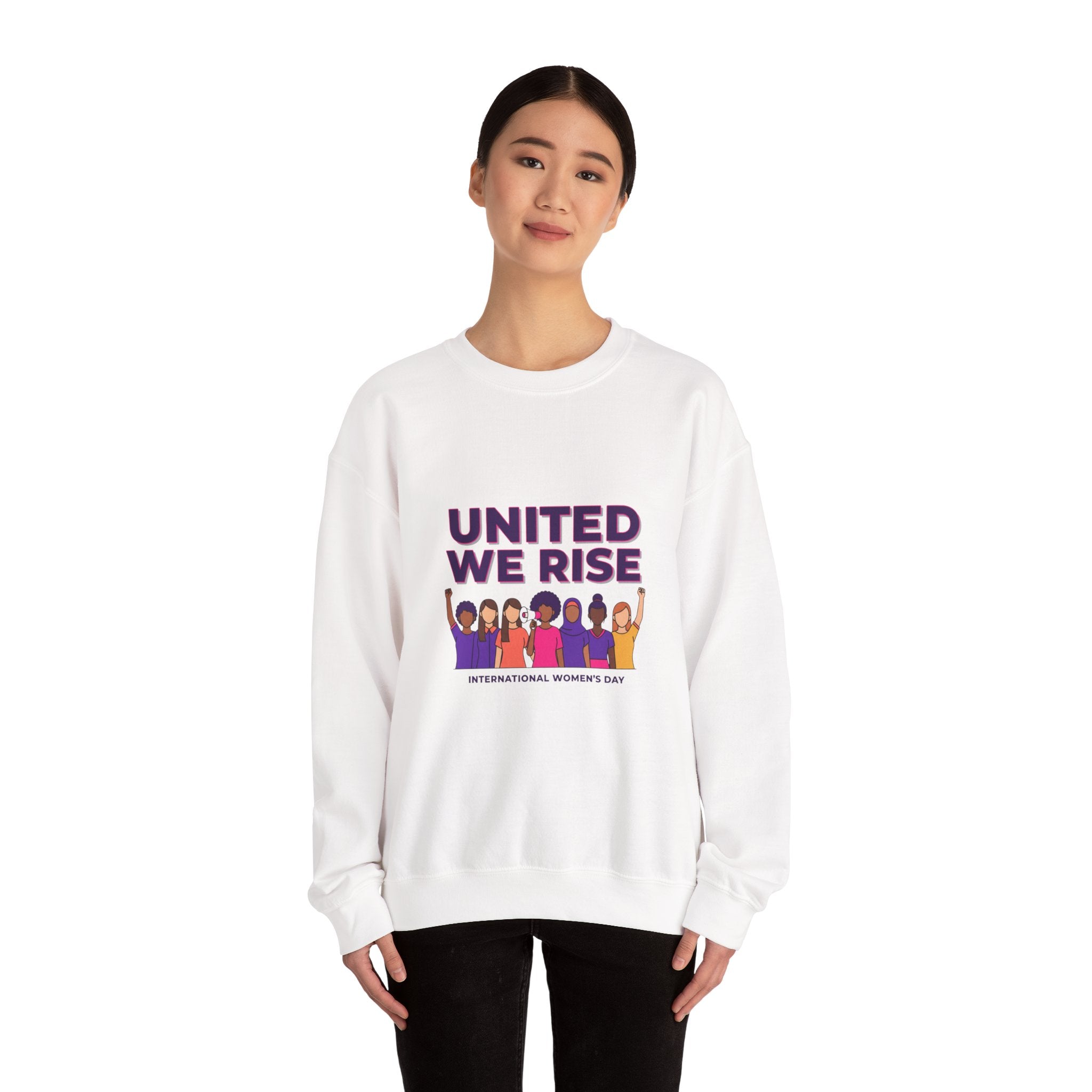 Copy of United We Rise Sweatshirt | International Women’s Day, equality design