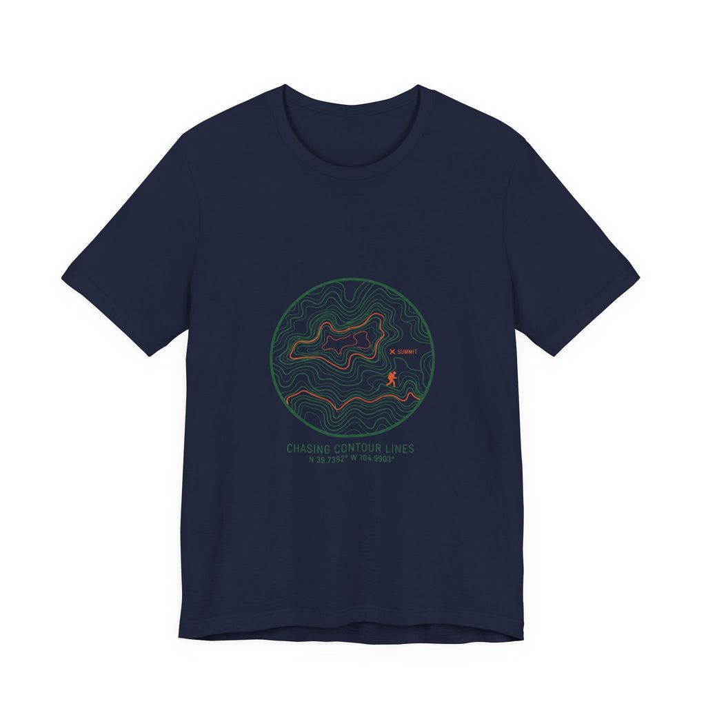 Topographic Contour Line Tee | topo apparel, terrain map print