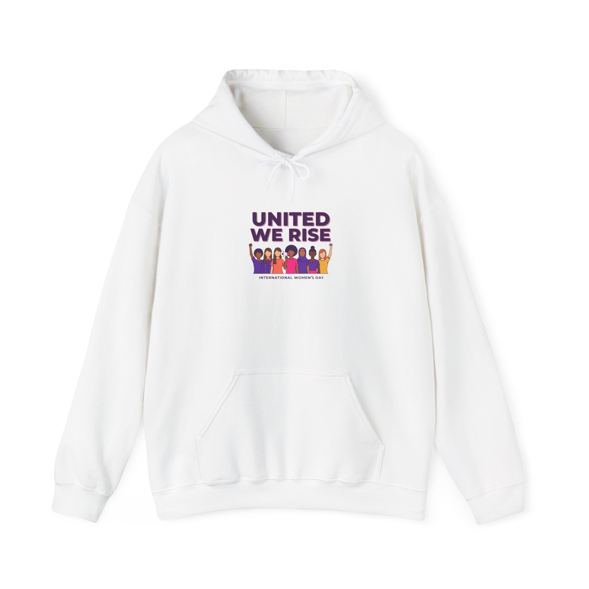 United We Rise hoodie | International Women’s Day, feminist slogan graphic