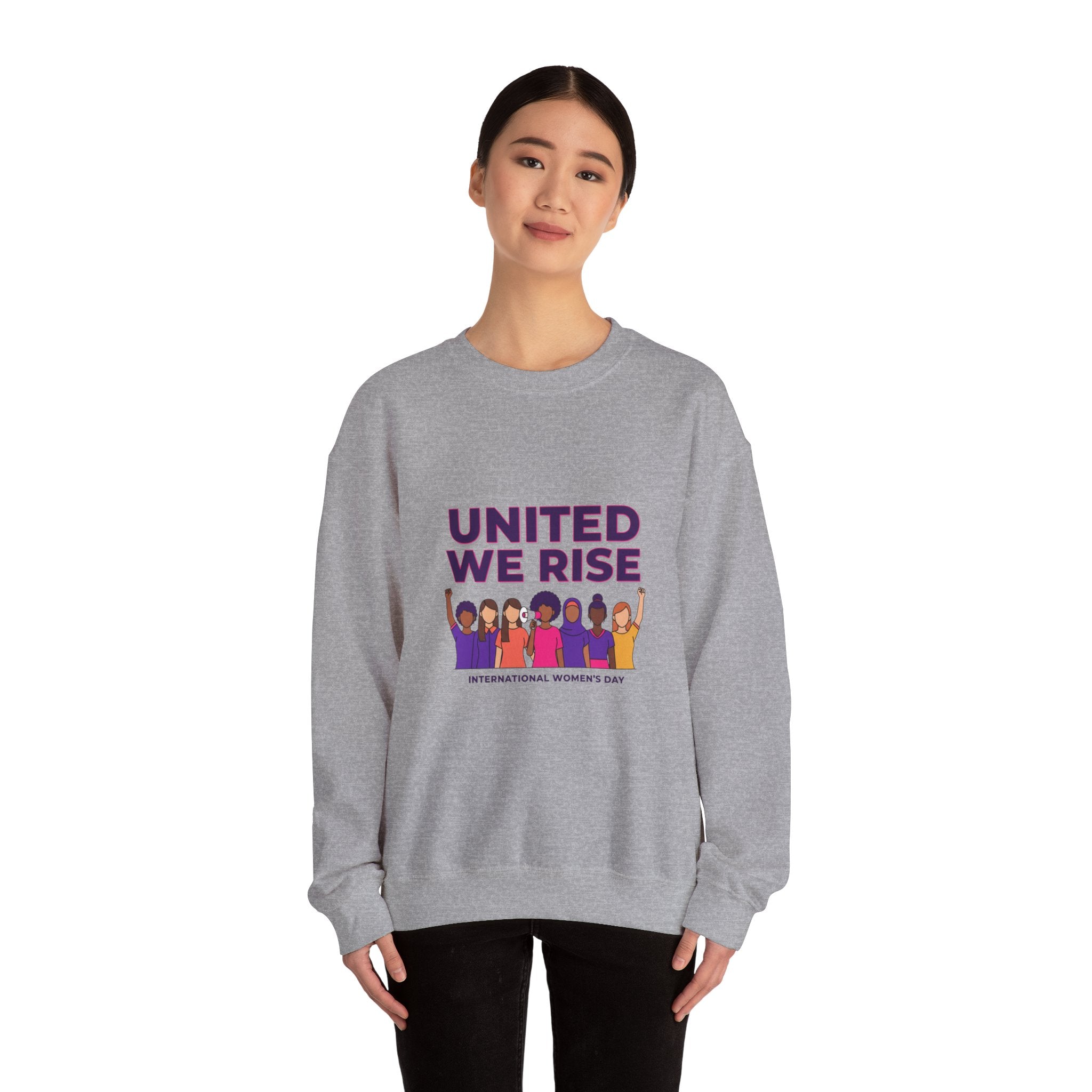 Copy of United We Rise Sweatshirt | International Women’s Day, equality design