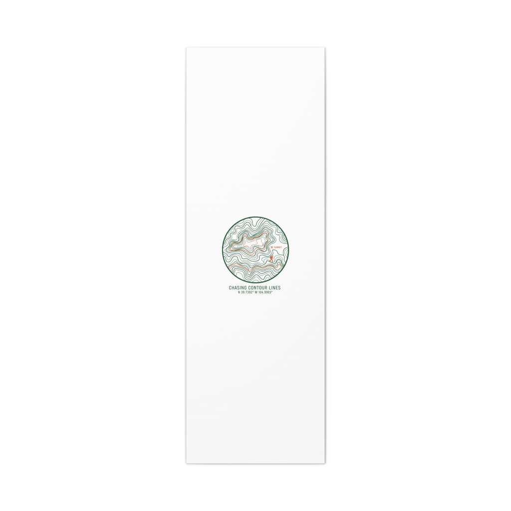 Chasing Contour Lines Topographic Canvas | topographic map print, contour line design