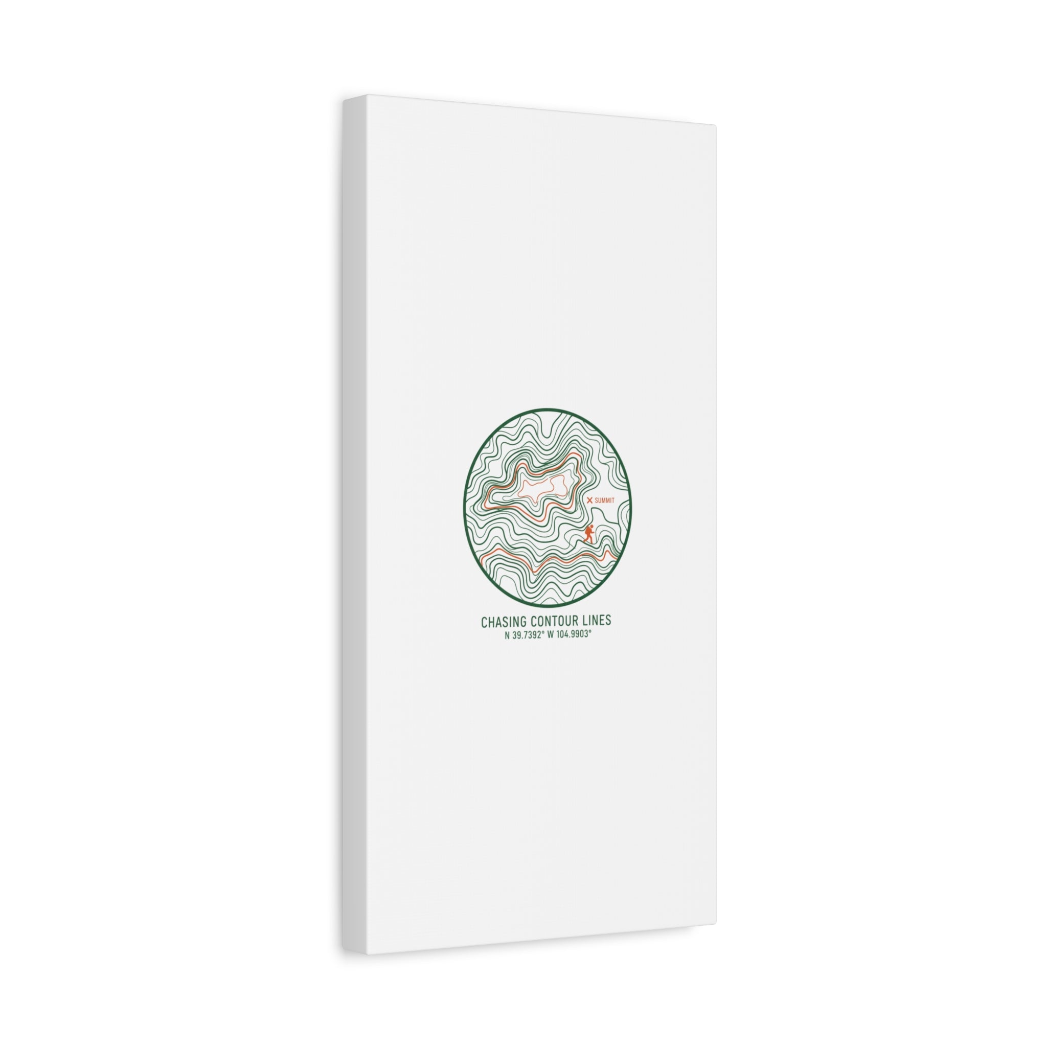 Chasing Contour Lines Topographic Canvas | topographic map print, contour line design