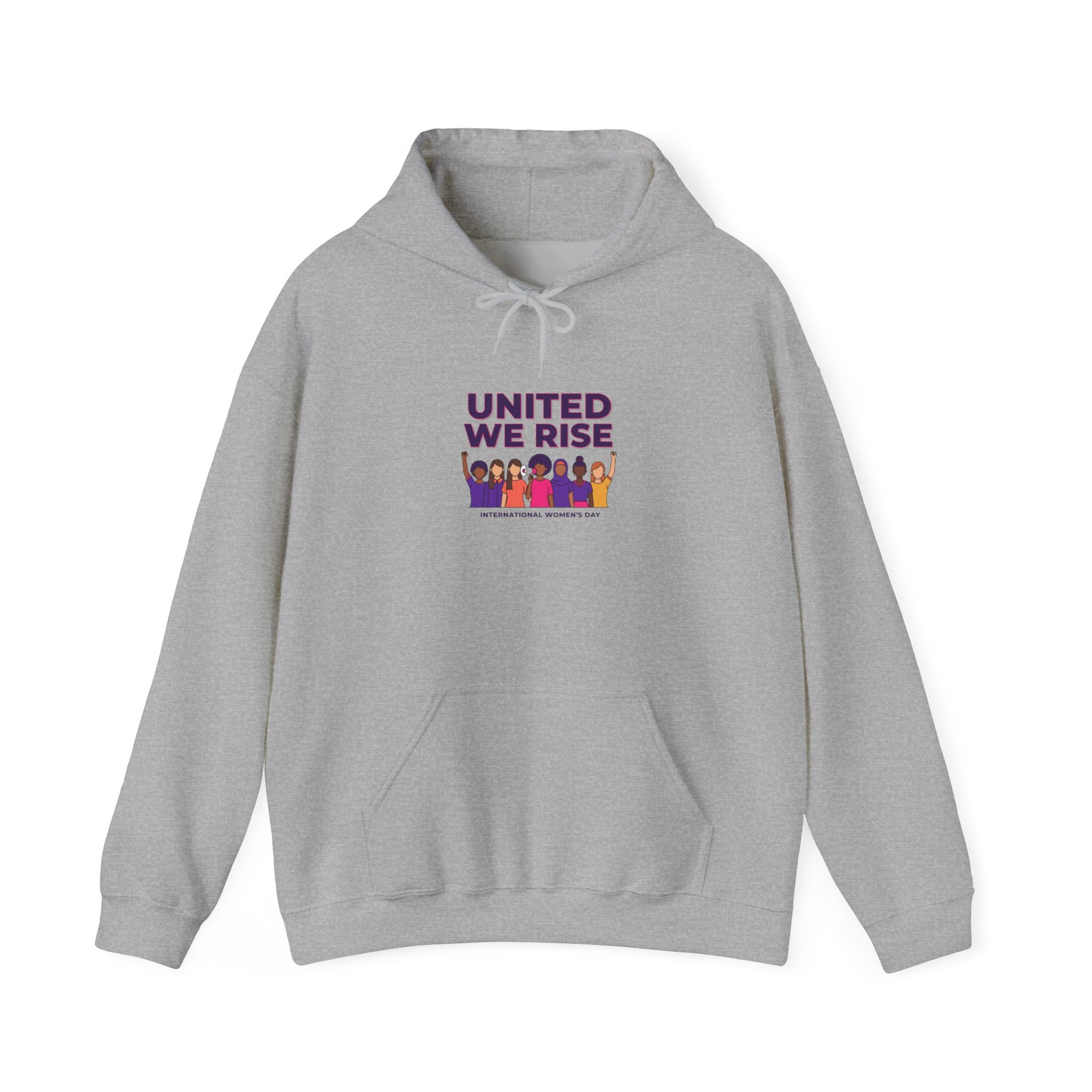 United We Rise hoodie | International Women’s Day, feminist slogan graphic