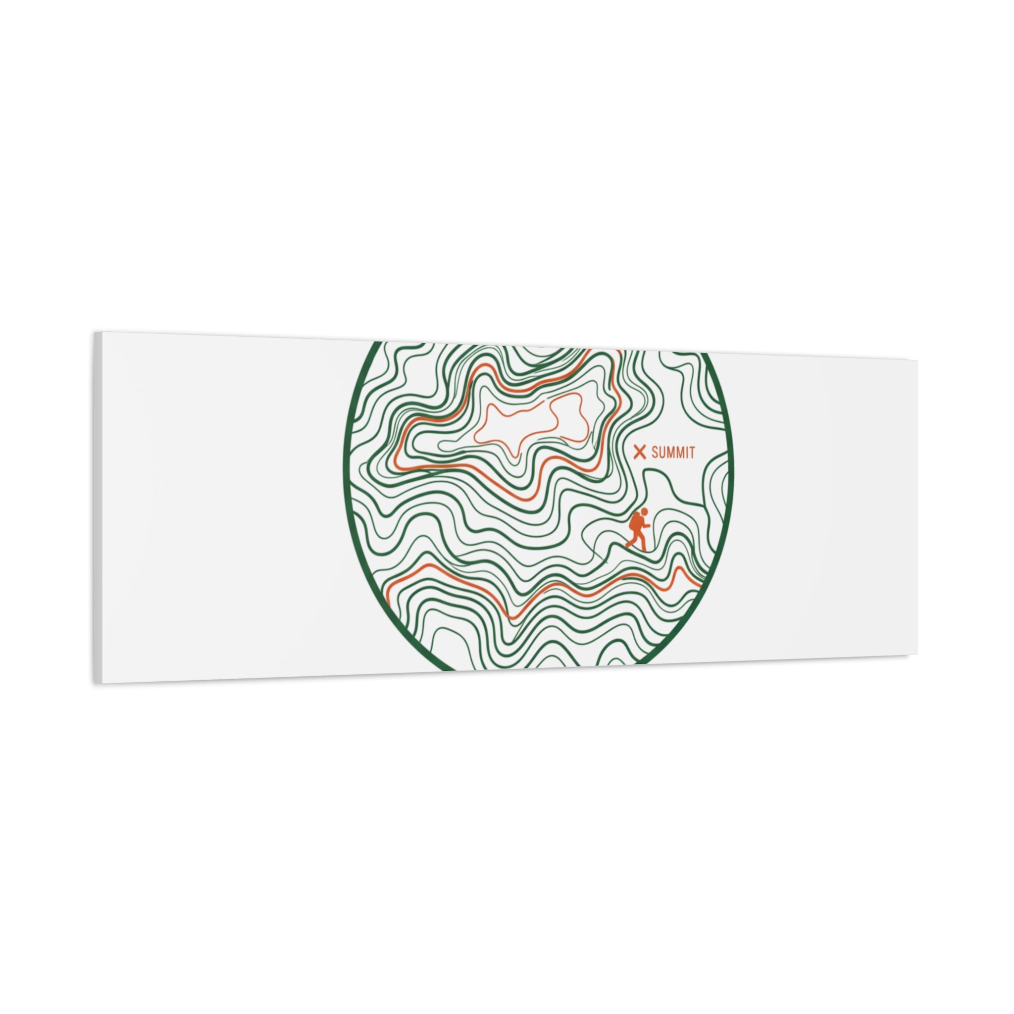 Chasing Contour Lines Topographic Canvas | topographic map print, contour line design