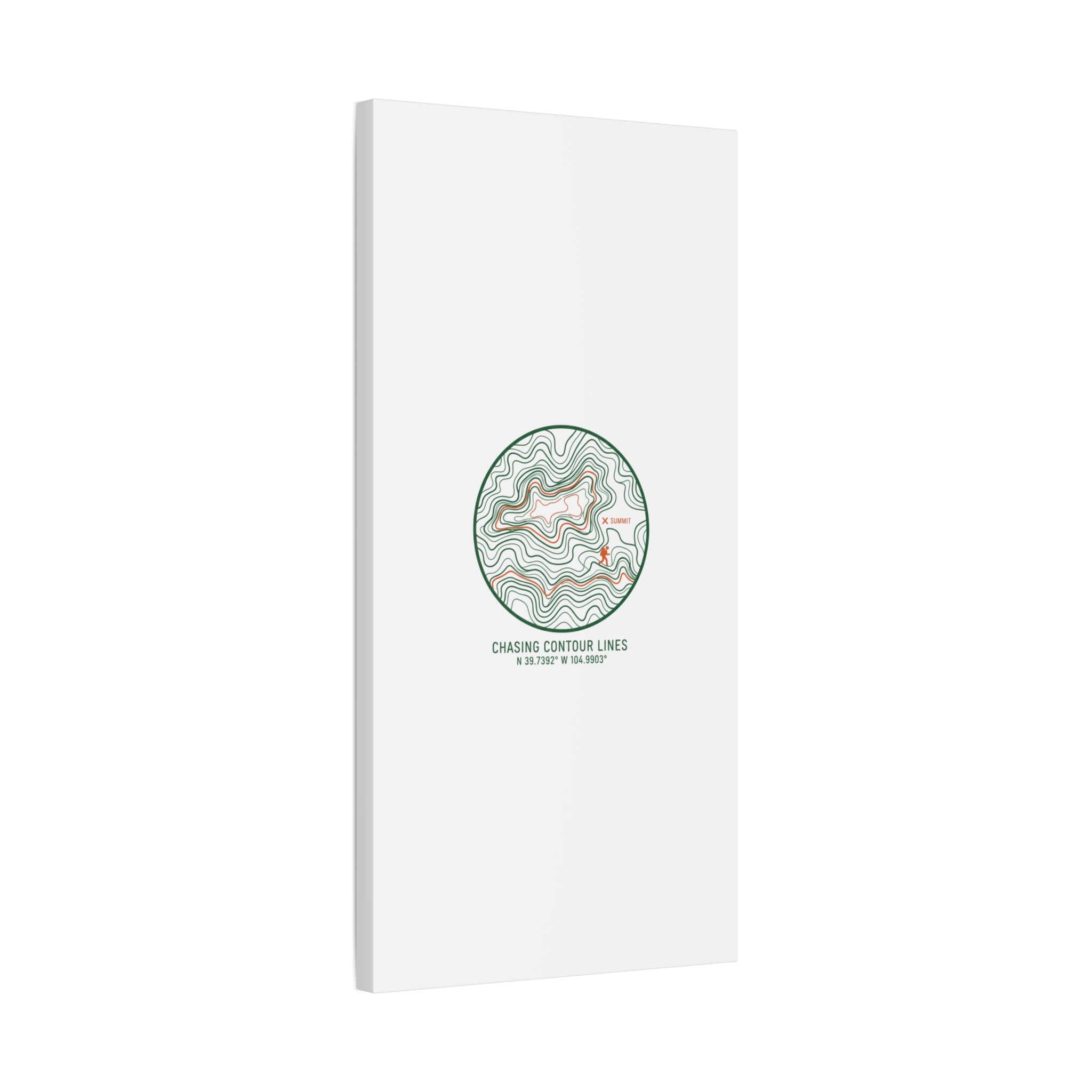 Chasing Contour Lines Topographic Canvas | topographic map print, contour line design