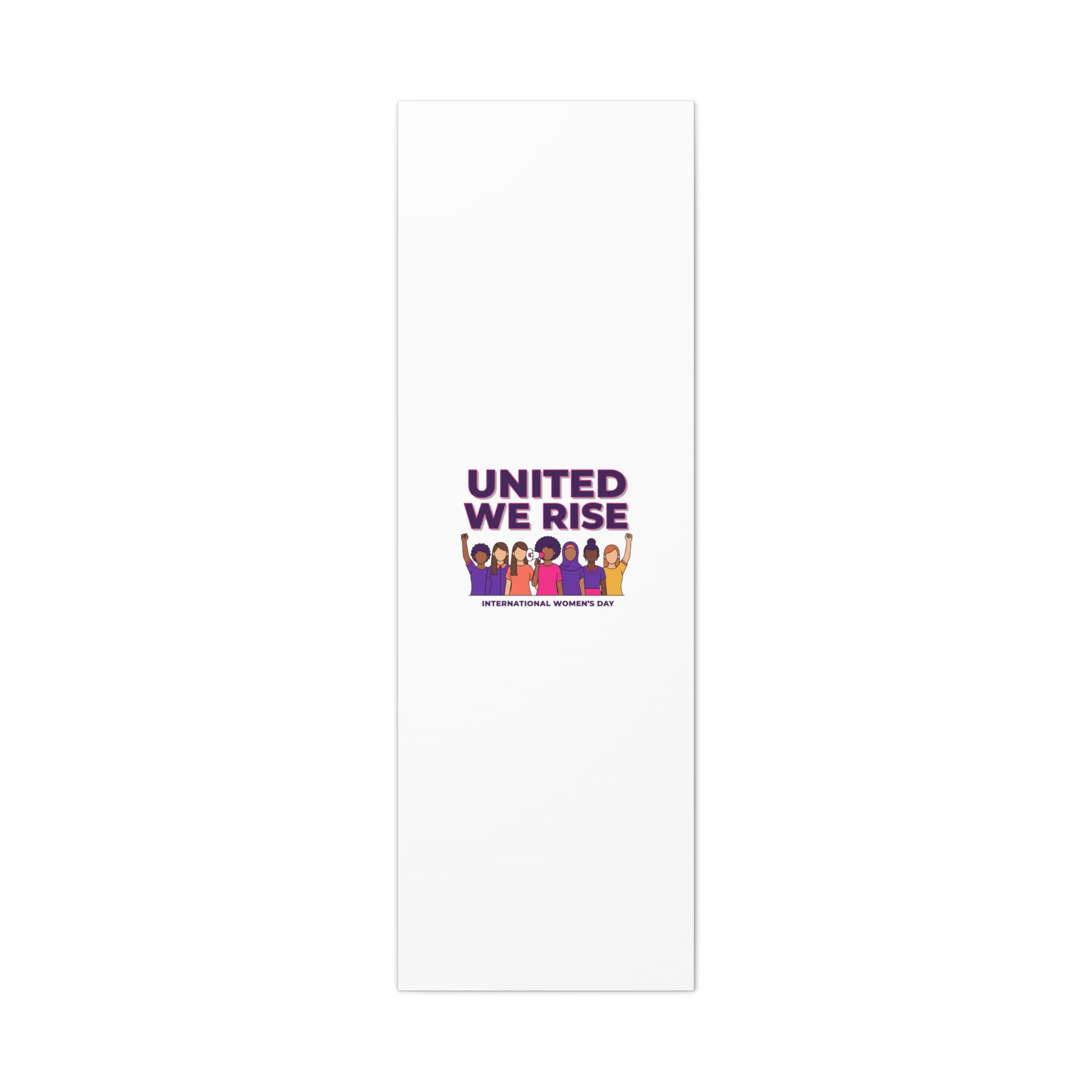 United We Rise Matte Canvas, Stretched | International Women’s Day, IWD Typography