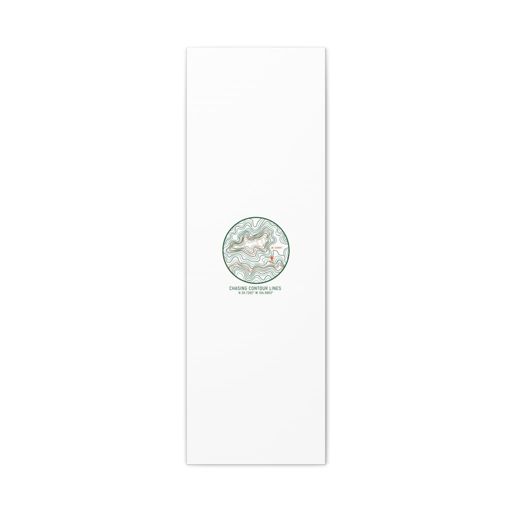 Chasing Contour Lines Topographic Canvas | topographic map print, contour line design