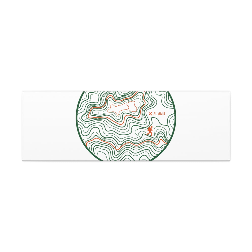 Chasing Contour Lines Topographic Canvas | topographic map print, contour line design