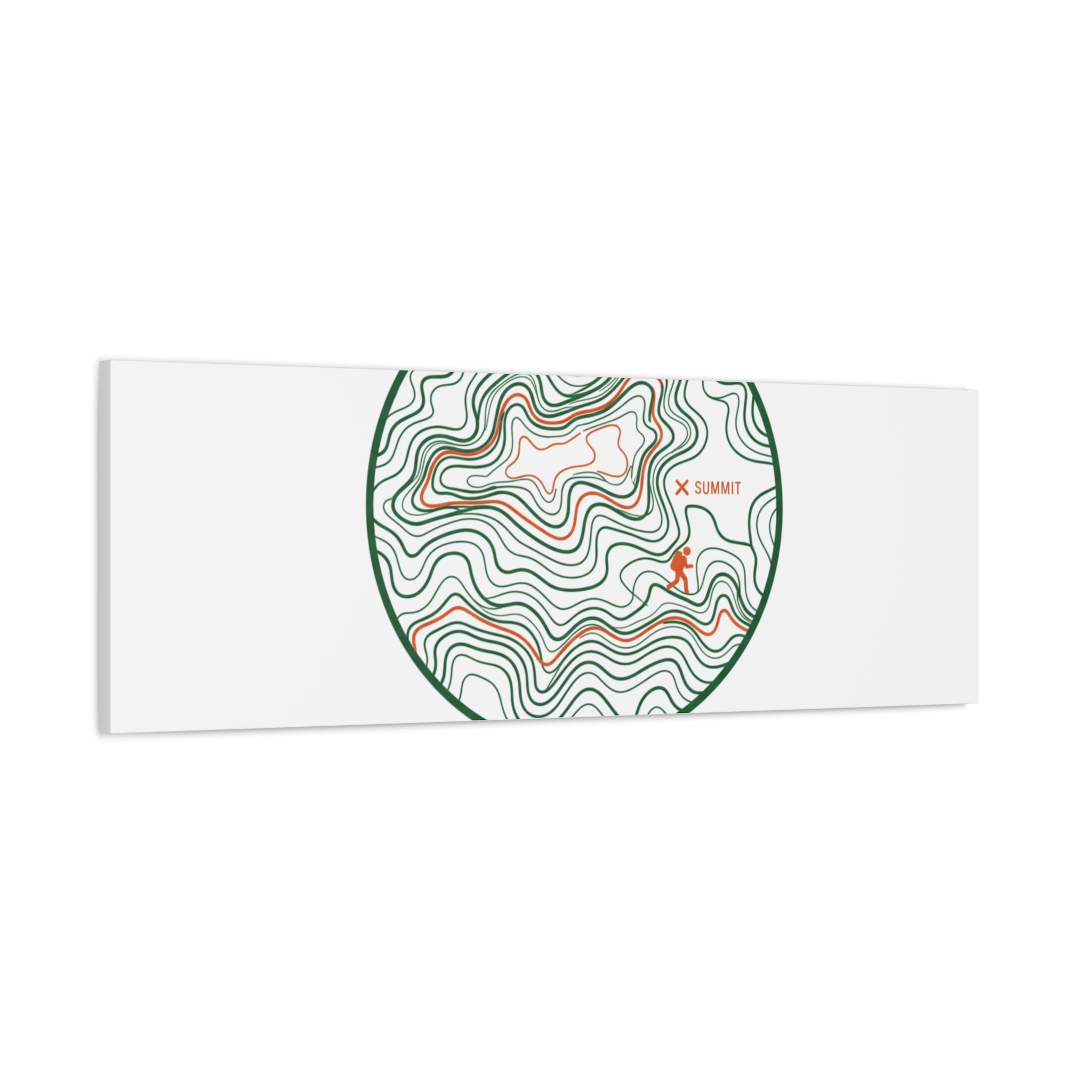 Chasing Contour Lines Topographic Canvas | topographic map print, contour line design
