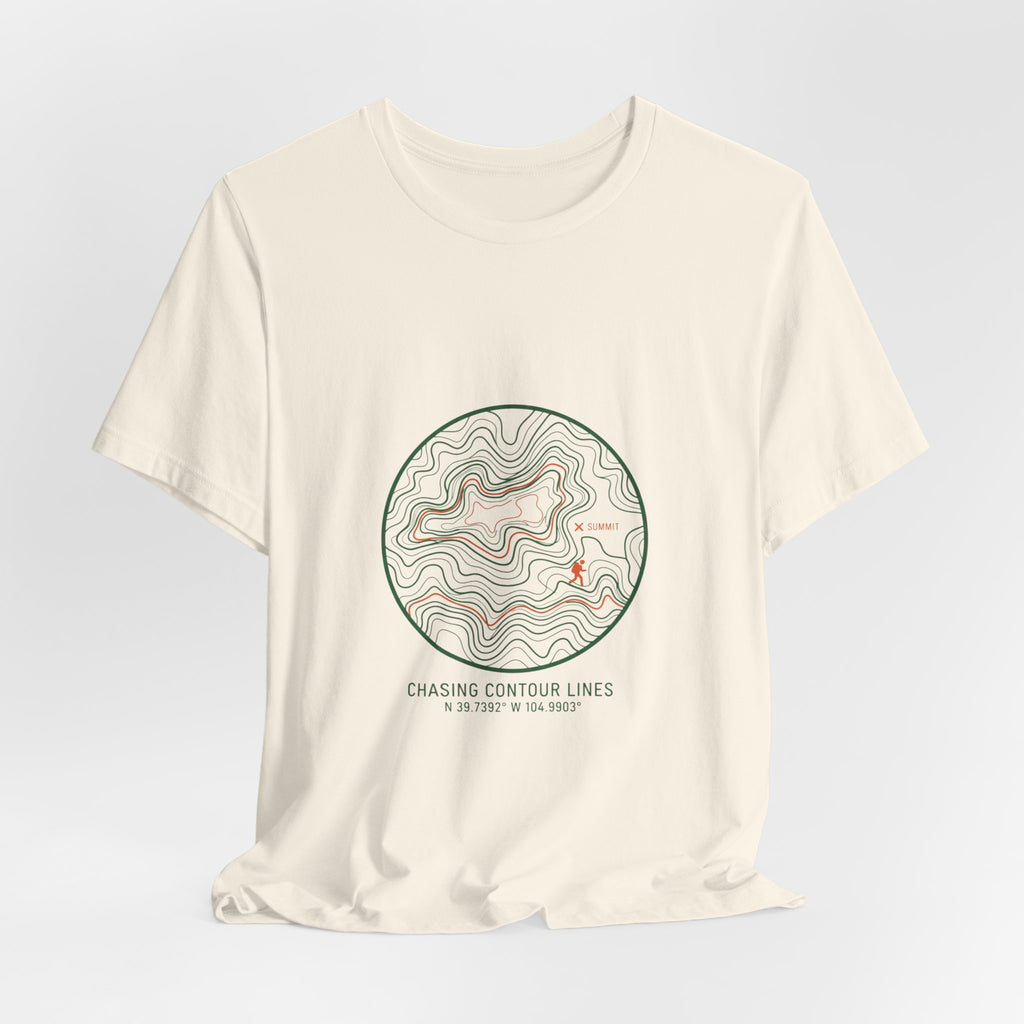 Topographic Contour Line Tee | topo apparel, terrain map print