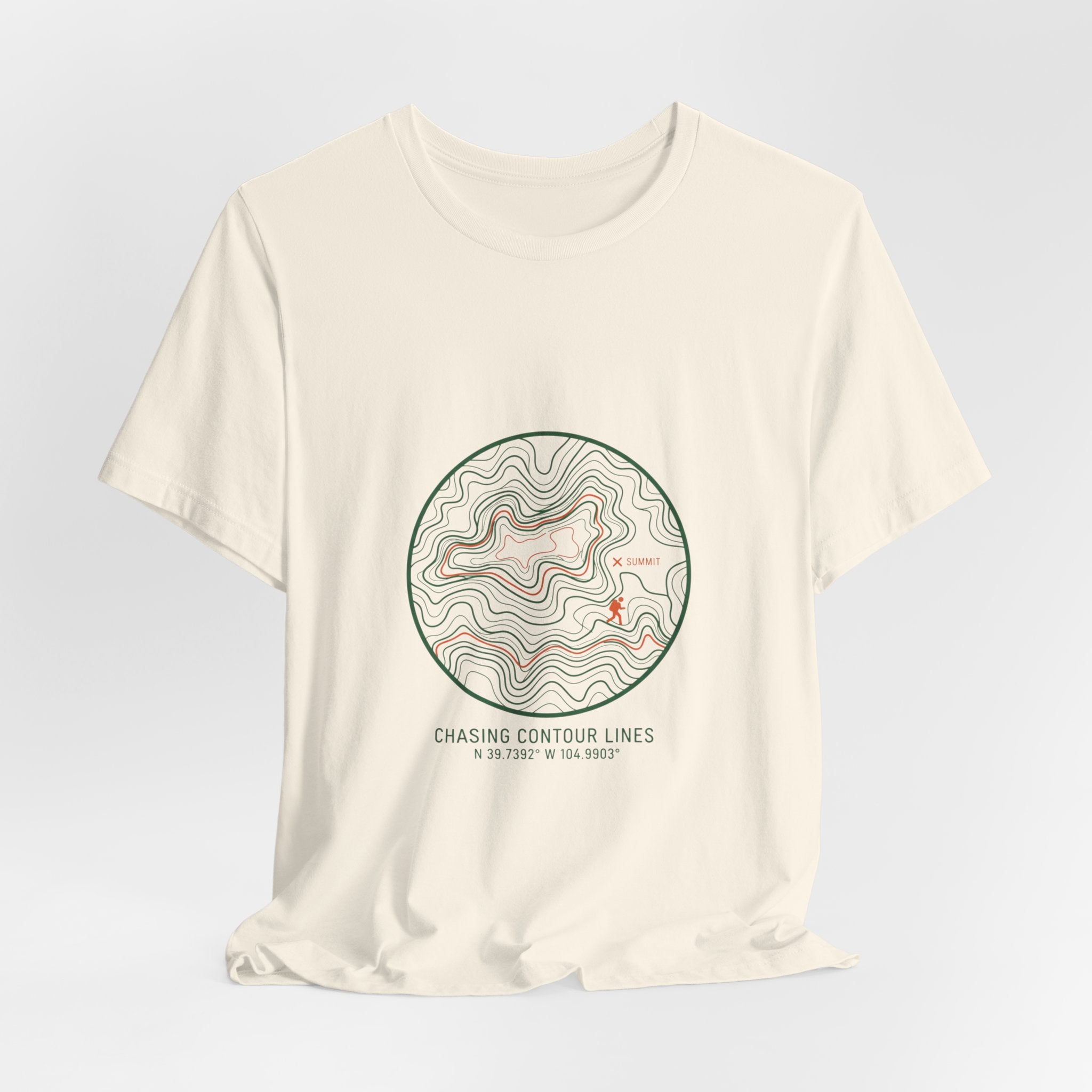 Topographic Contour Line Tee | topo apparel, terrain map print