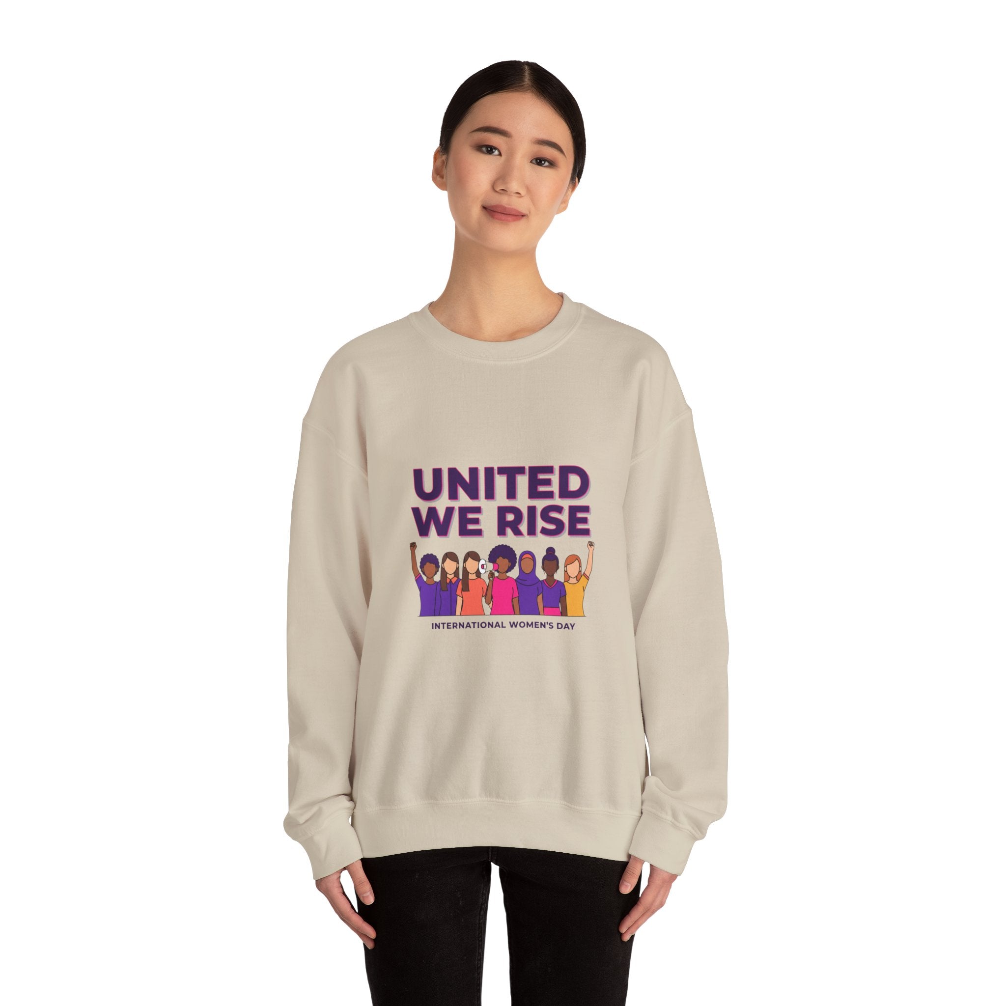 Copy of United We Rise Sweatshirt | International Women’s Day, equality design