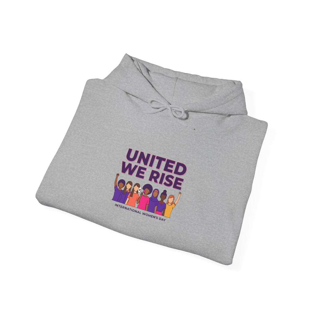United We Rise hoodie | International Women’s Day, feminist slogan graphic