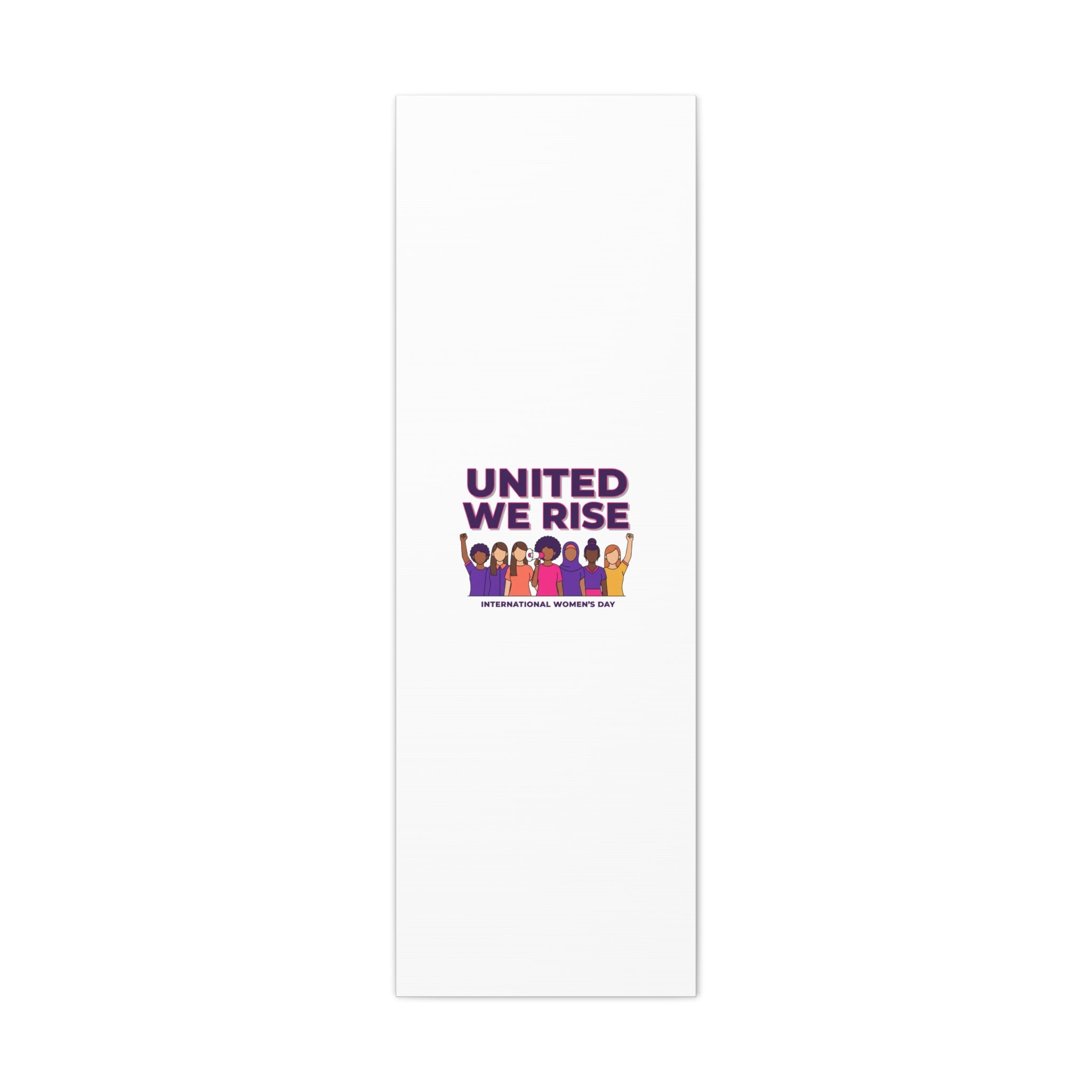 United We Rise Matte Canvas, Stretched | International Women’s Day, IWD Typography