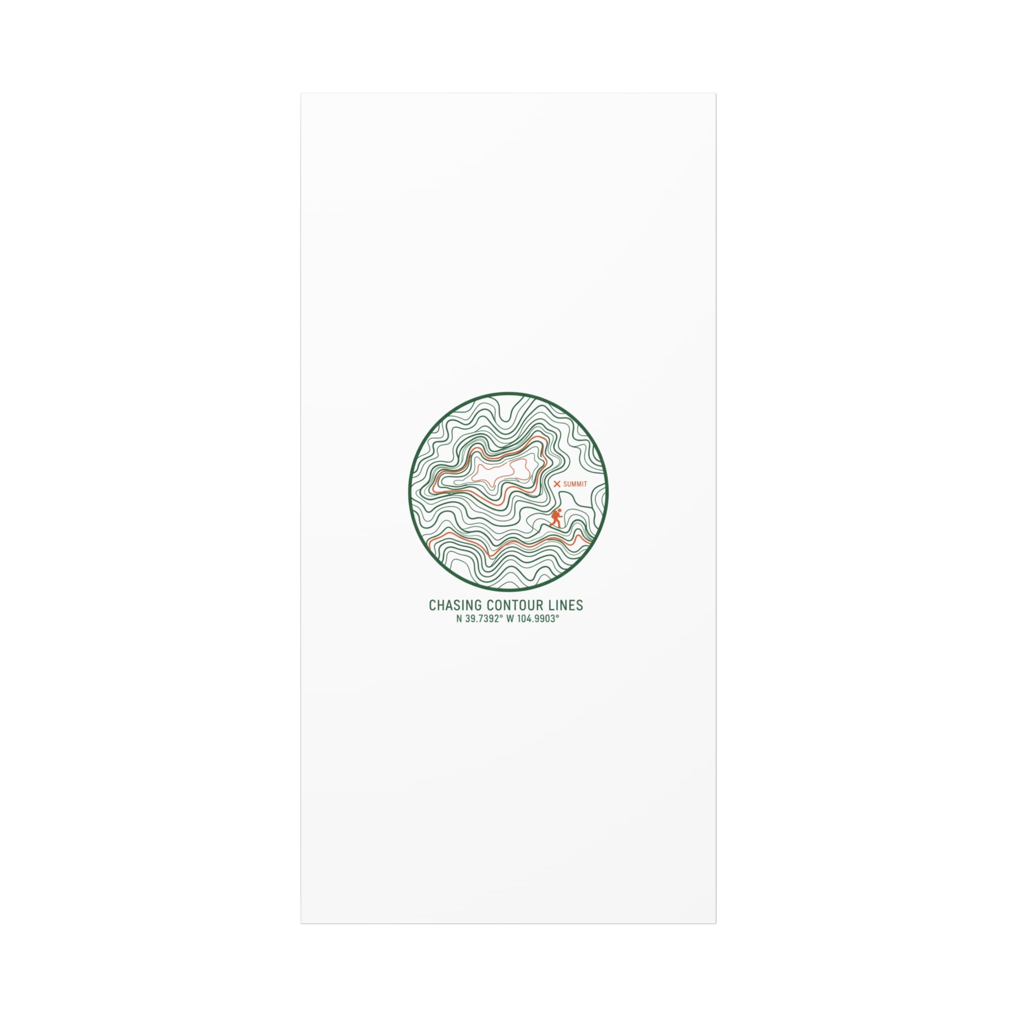 Chasing Contour Lines Topographic Canvas | topographic map print, contour line design