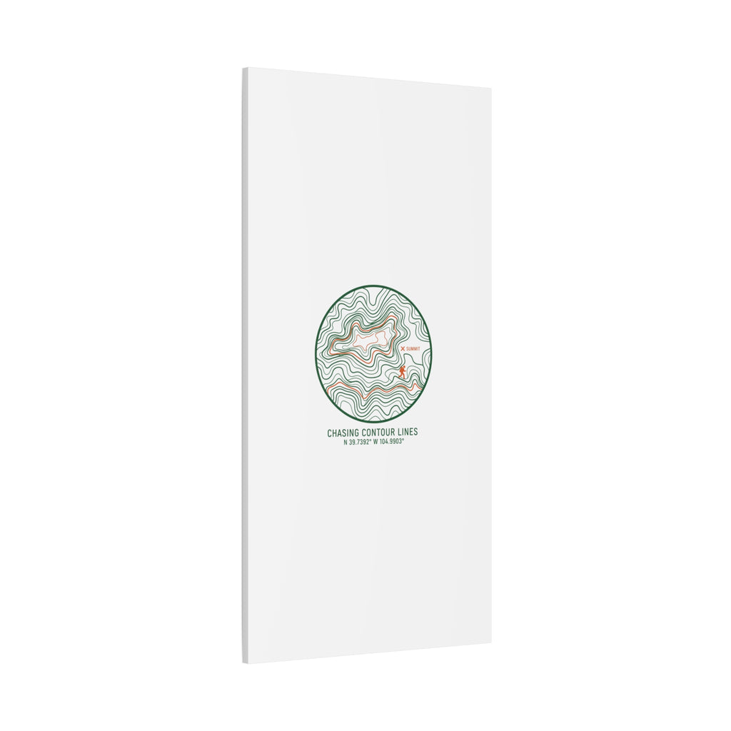 Chasing Contour Lines Topographic Canvas | topographic map print, contour line design