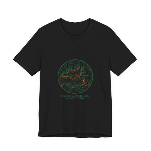 Topographic Contour Line Tee | topo apparel, terrain map print
