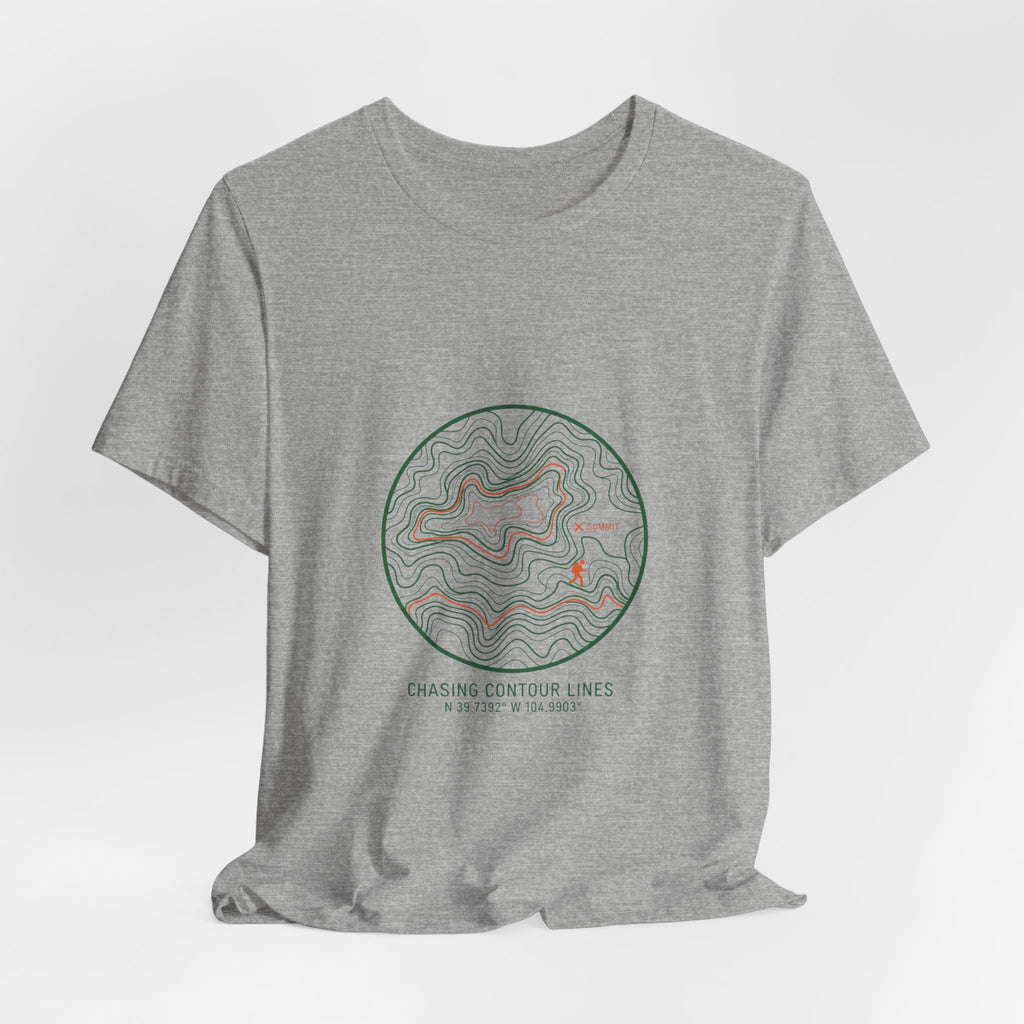 Topographic Contour Line Tee | topo apparel, terrain map print