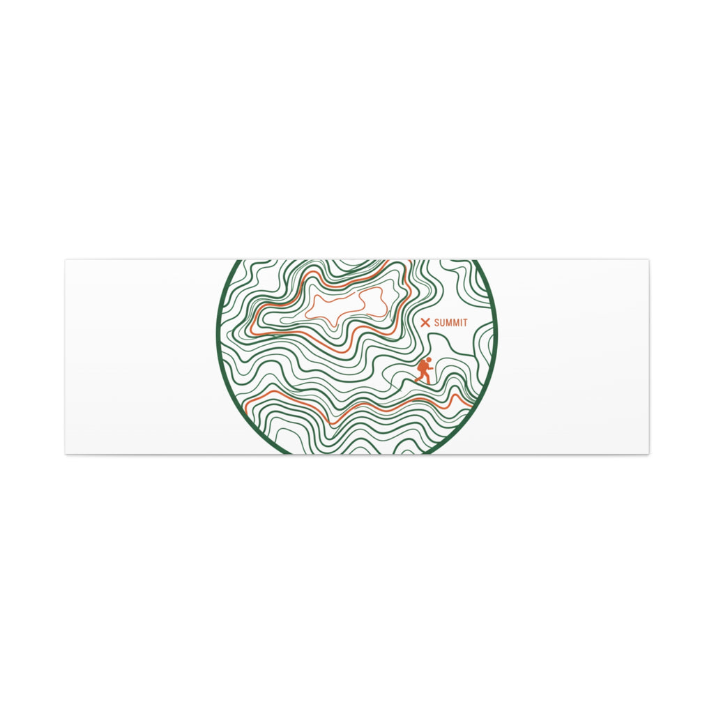 Chasing Contour Lines Topographic Canvas | topographic map print, contour line design