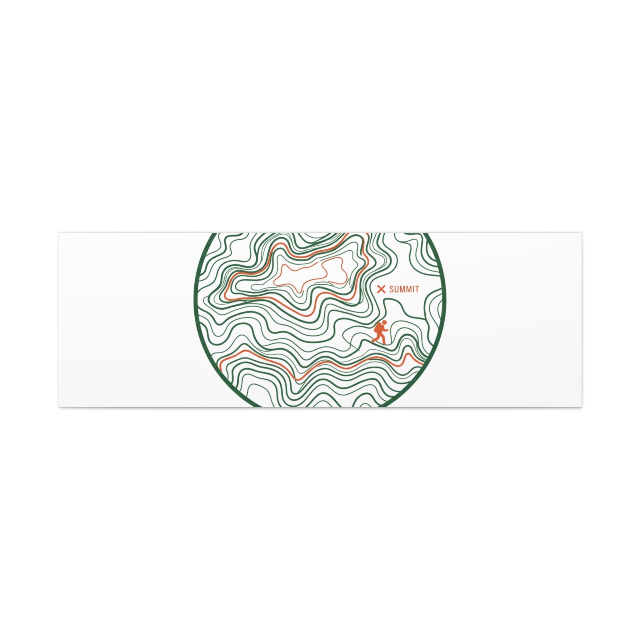 Chasing Contour Lines Topographic Canvas | topographic map print, contour line design