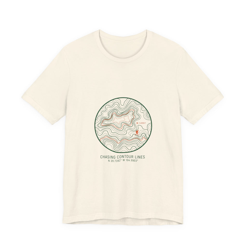 Topographic Contour Line Tee | topo apparel, terrain map print