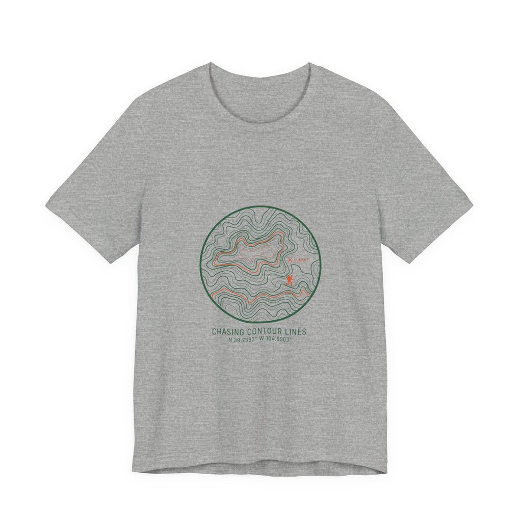 Topographic Contour Line Tee | topo apparel, terrain map print