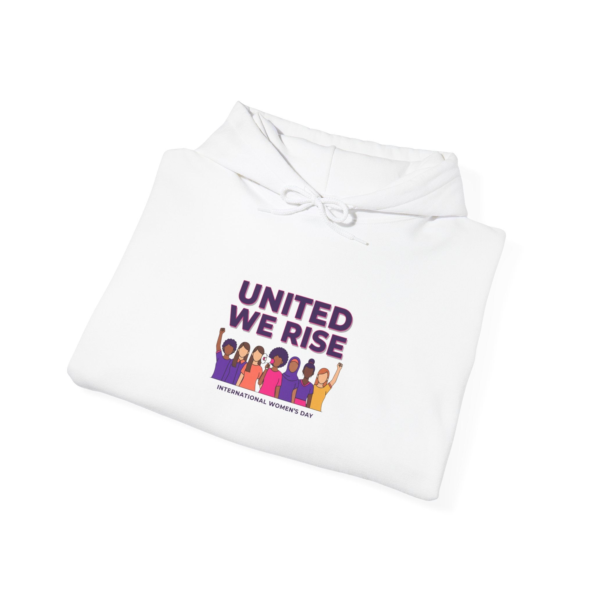 United We Rise hoodie | International Women’s Day, feminist slogan graphic